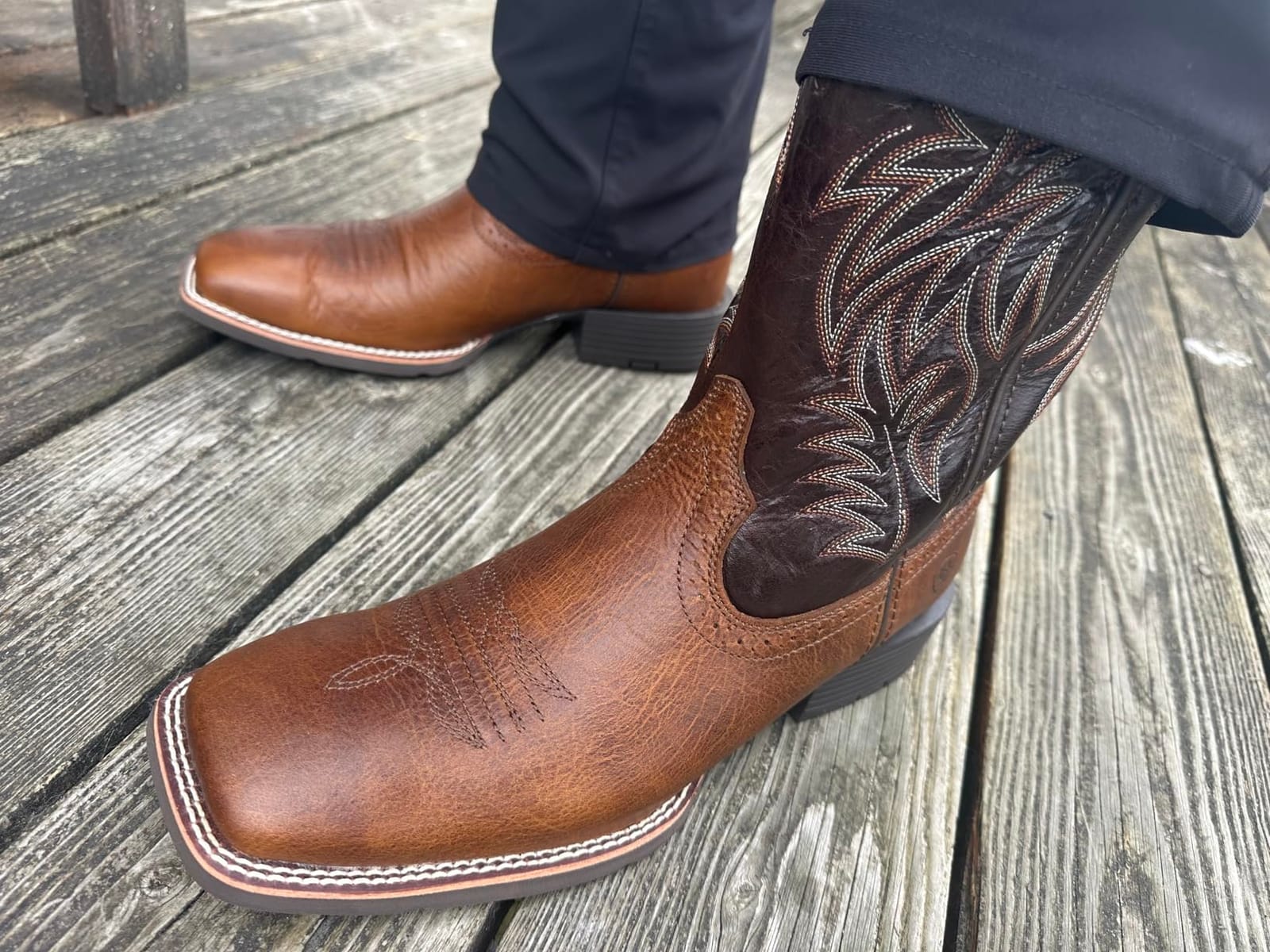 Ariat Men's Sport Western Wide Square Toe Cowboy Boot customer photo 1