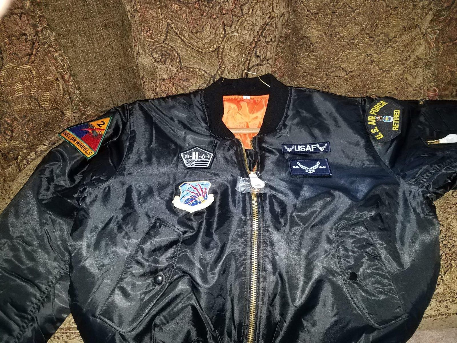 Army Universe MA-1 Bomber Flight Jacket Reversible Air Force Military Fighter Pilots Casual Insulated Tactical Coat customer photo 1