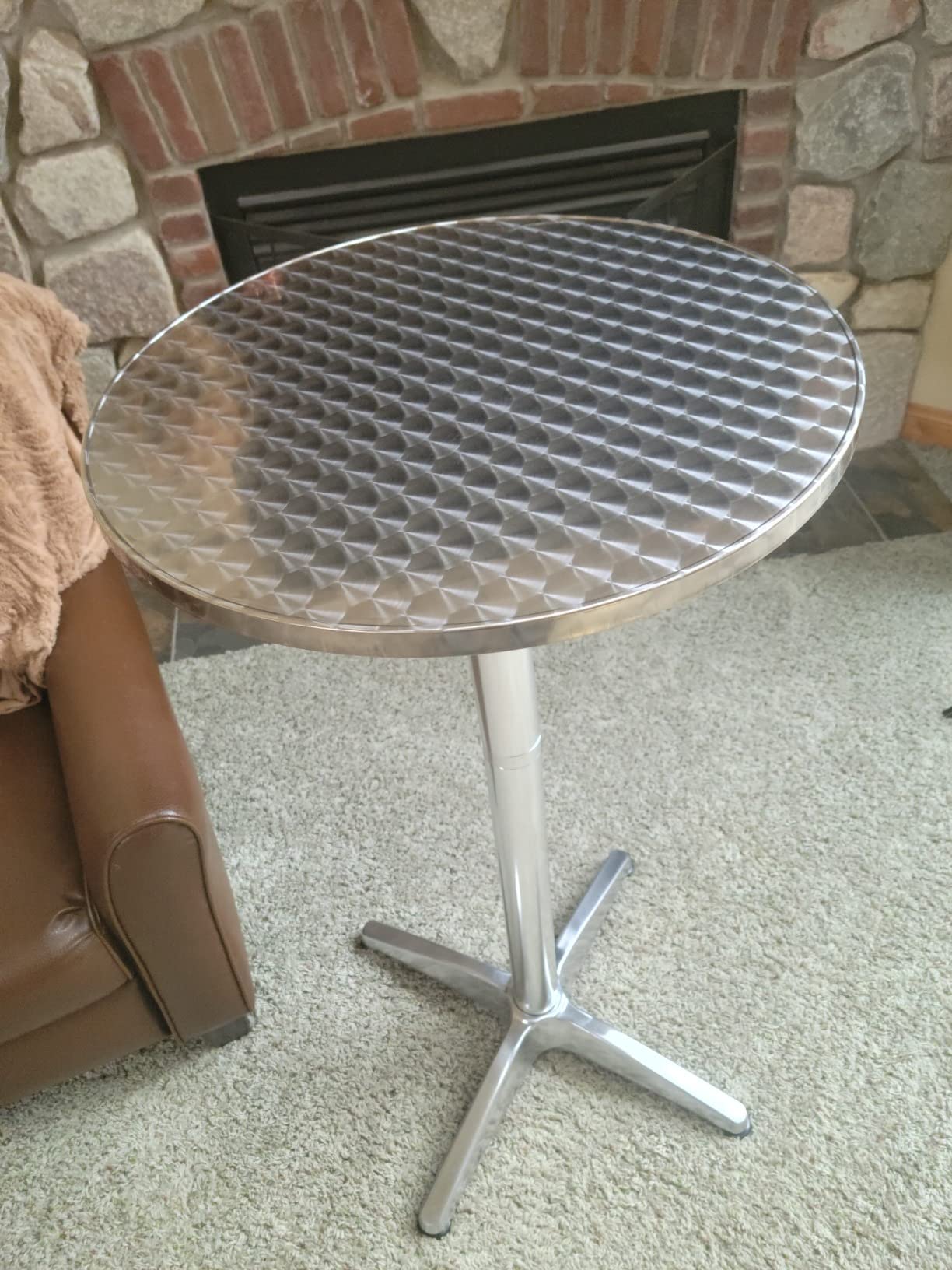 Flash Furniture 23.25 in Aluminum Indoor/Outdoor Round Table customer photo 2