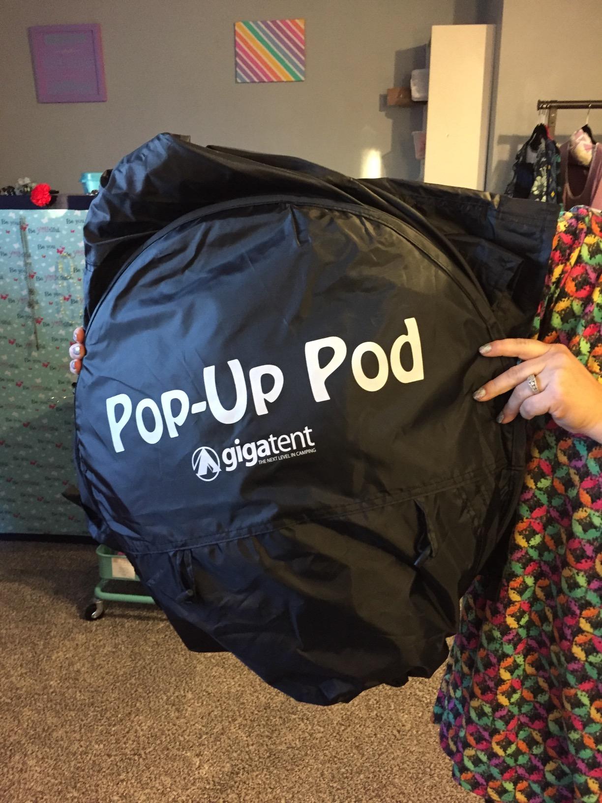 GigaTent Pop Up Pod Changing Room Privacy Tent – Instant Portable Outdoor Shower Tent, Camp Toilet, Rain Shelter for Camping & Beach – Lightweight & Sturdy, Easy Set Up, Foldable - with Carry Bag customer photo 1