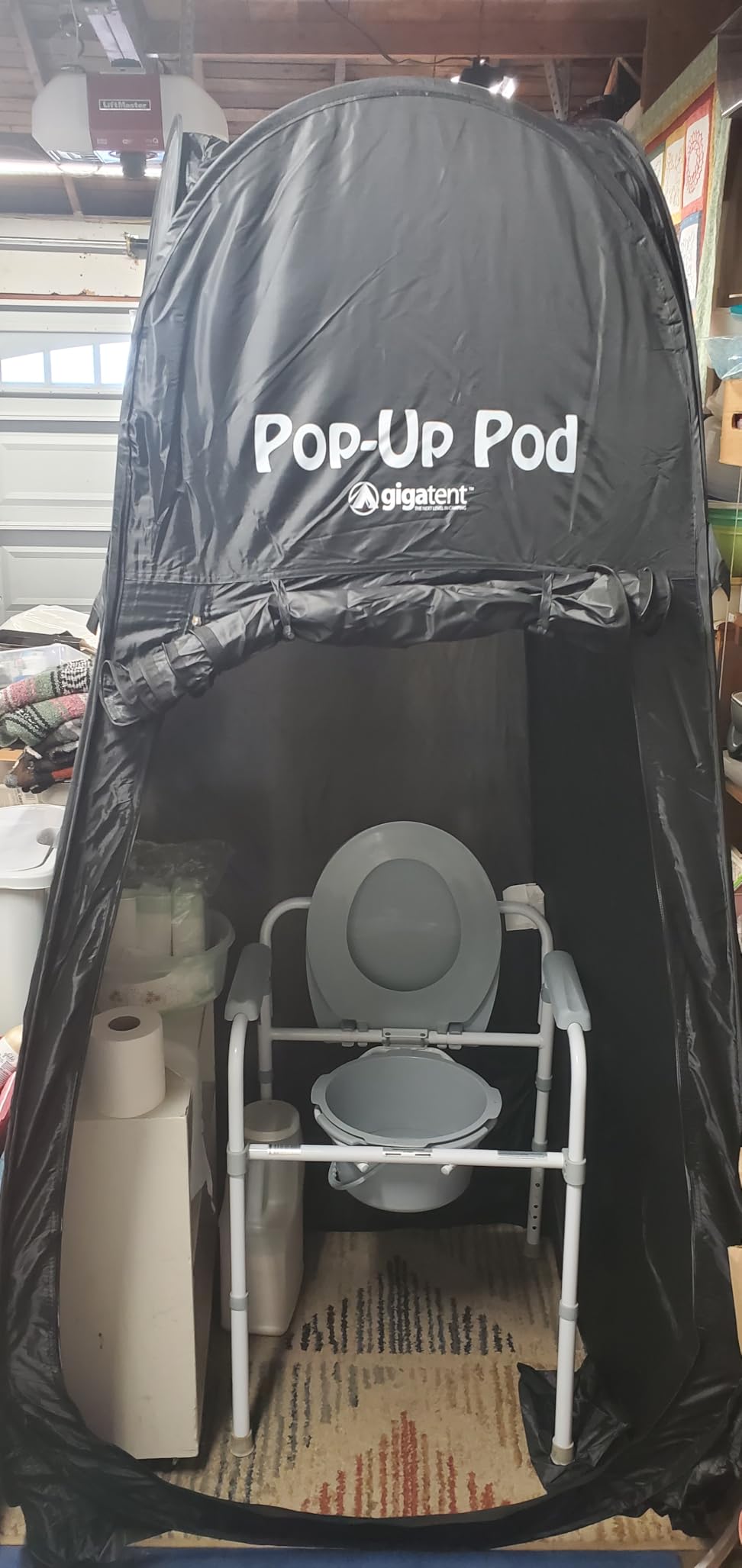 GigaTent Pop Up Pod Changing Room Privacy Tent – Instant Portable Outdoor Shower Tent, Camp Toilet, Rain Shelter for Camping & Beach – Lightweight & Sturdy, Easy Set Up, Foldable - with Carry Bag customer photo 2