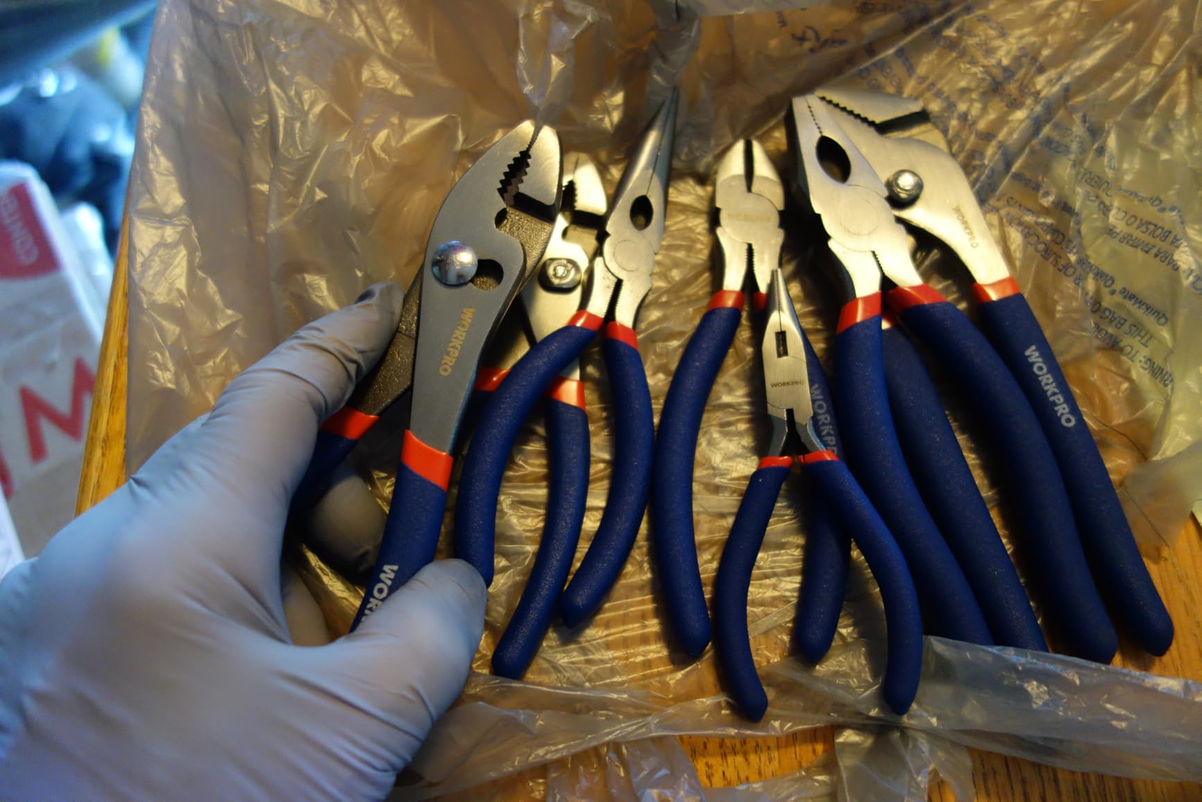 WORKPRO 7-Piece Pliers Set, Pliers Tool Set with Comfort Grip, Blue customer photo 1