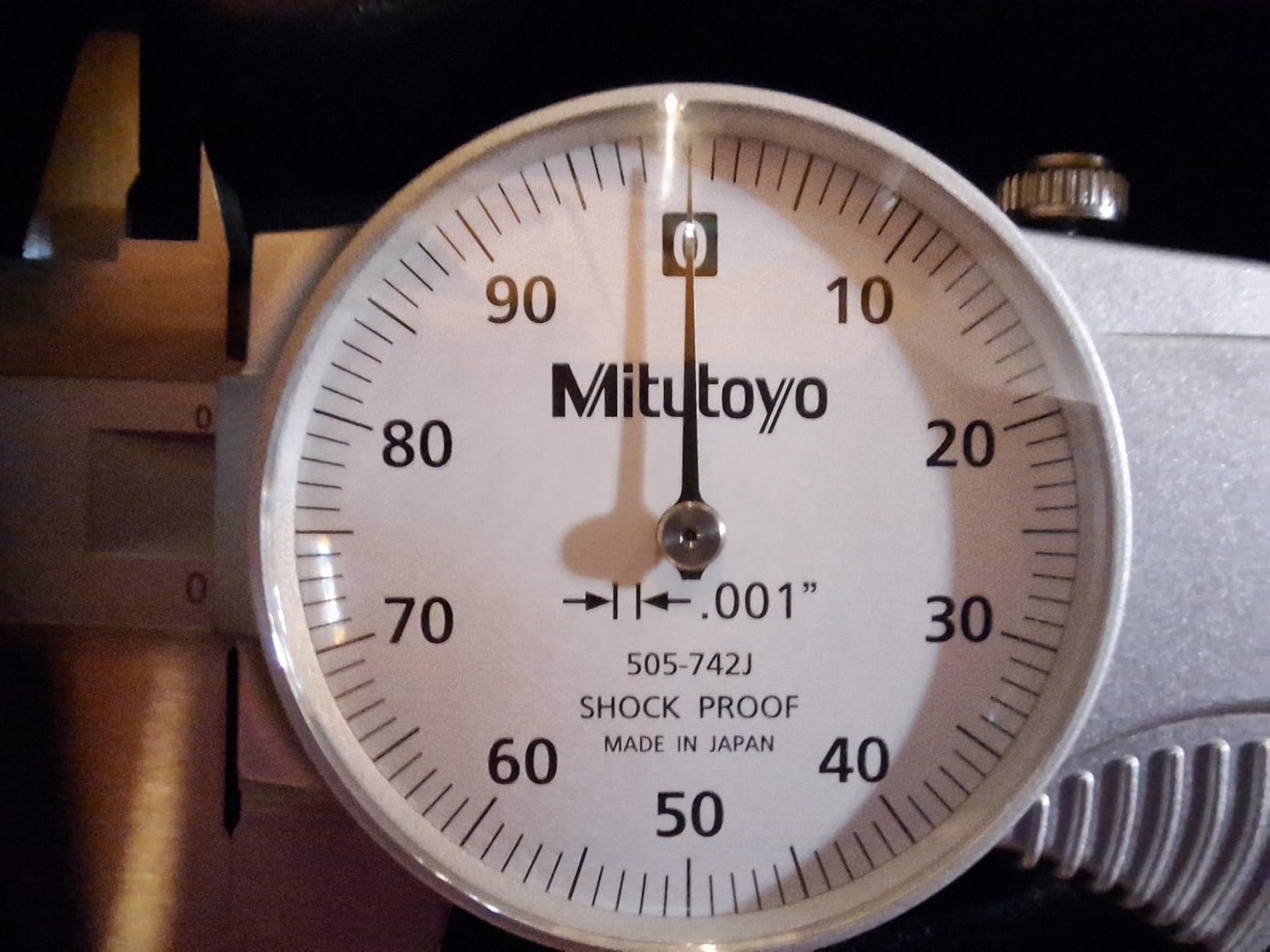 Mitutoyo 505-742J Dial Caliper, 0.1