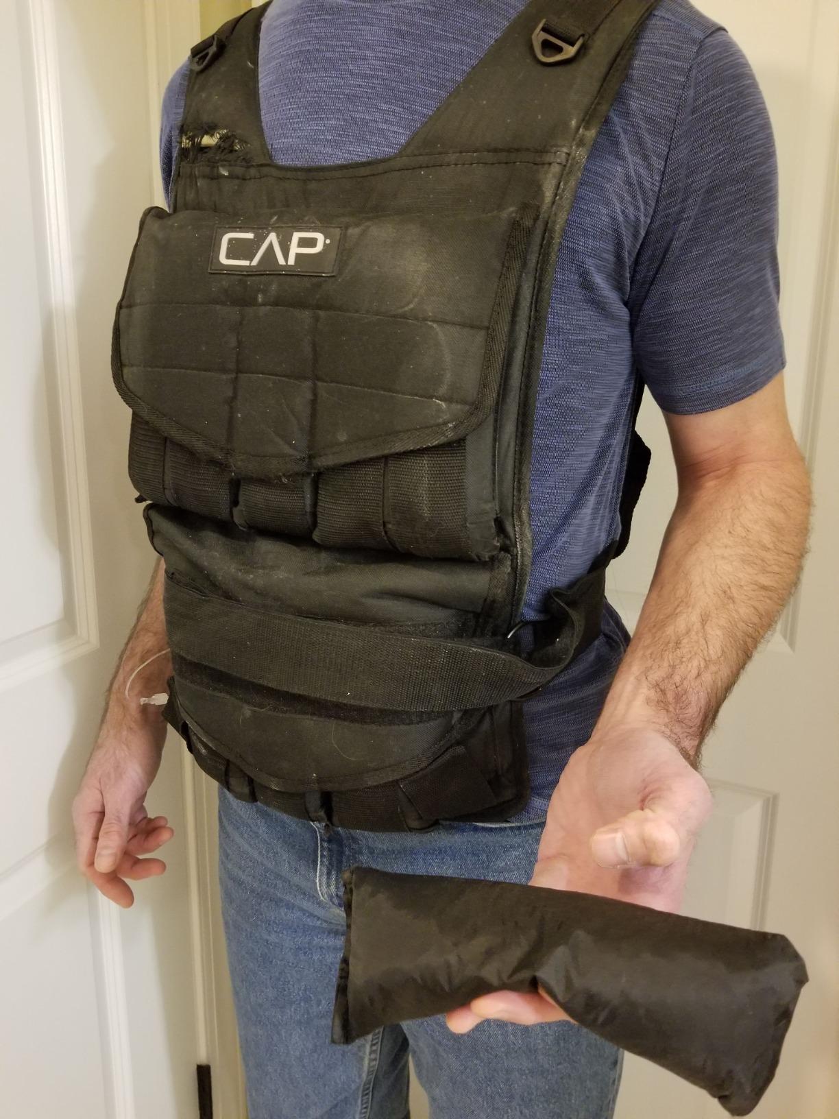 CAP Adjustable Weighted Vest 20-150 lbs for Strength Training, Running & Workouts, Weight Vest for Men & Women, Fitness Training Vest customer photo 1