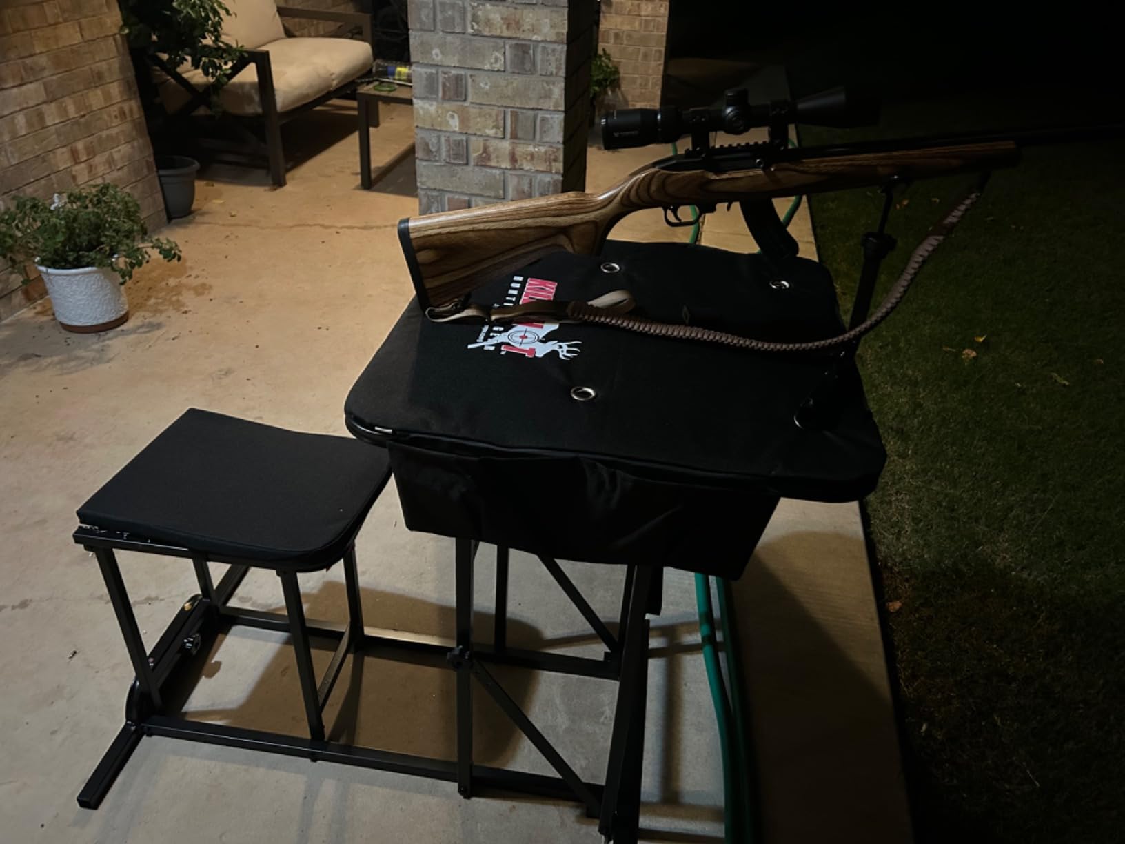 Portable Shooting Bench, 300 lb Cap, Adjustable Table & Gun Rest | Easy set up, move, target practice, hunting customer photo 2