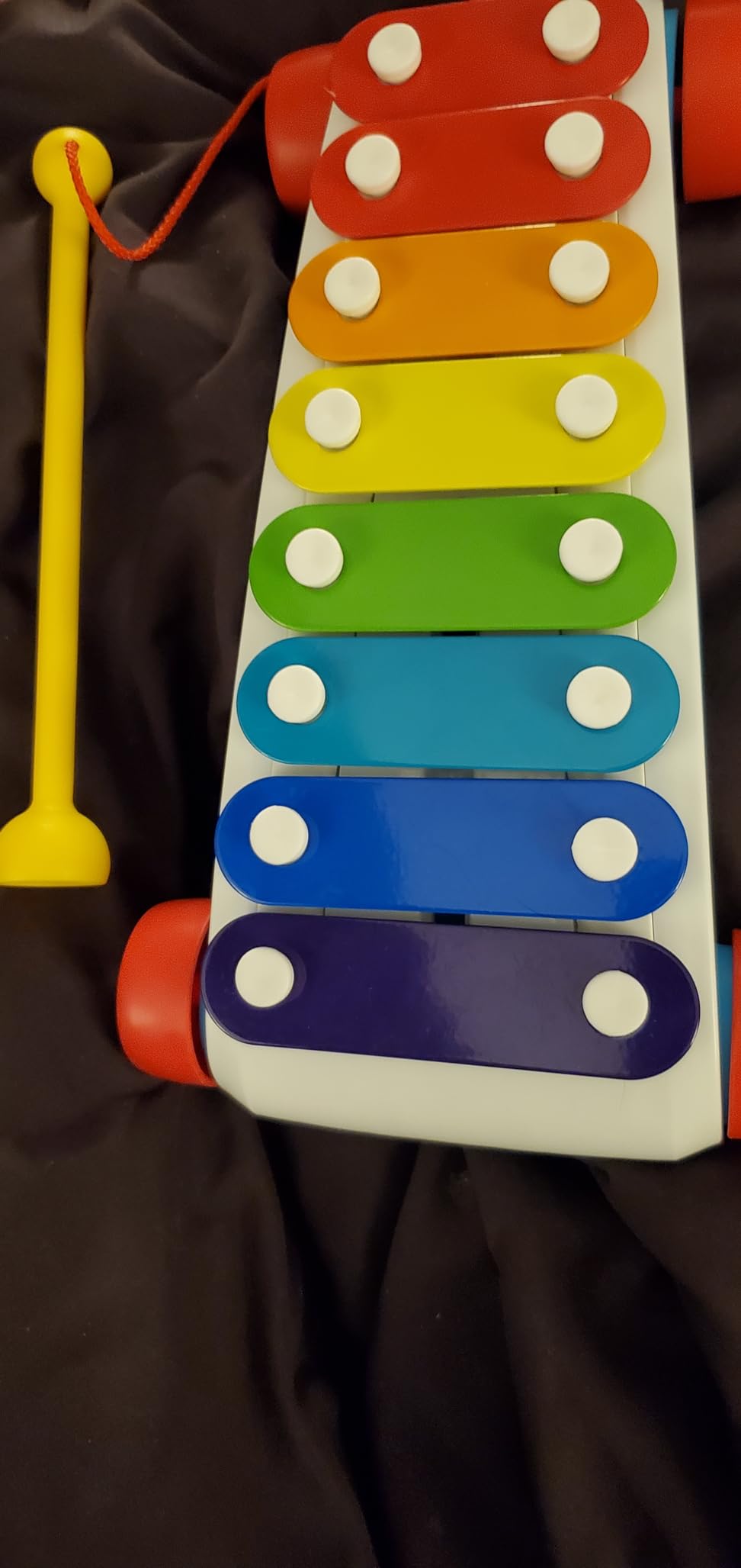 Fisher-Price Toddler Pull Toy, Classic Xylophone Pretend Musical Instrument with Mallet for Preschool Kids Ages 18+ Months customer photo 1