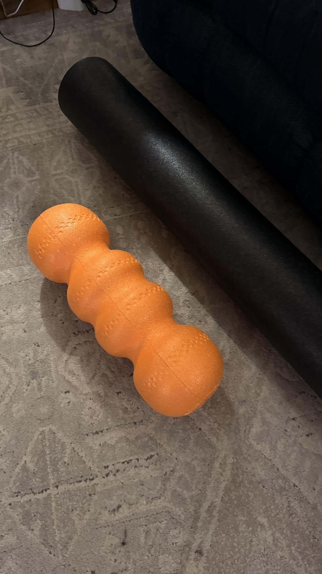 Rollga PRO - High Density Foam Roller for Exercise & Back Pain, 18 inches | Patented Grooves Protect Spine & Bone, Bumps Reach Deeper, Design Mimics Hands-On Massage, Increase Flexibility 22% customer photo 2