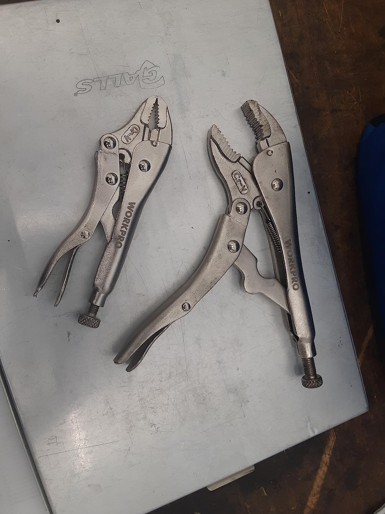 WORKPRO 5-Piece Locking Pliers Set, Vice Grips with Chrome-vanadium Steel customer photo 1