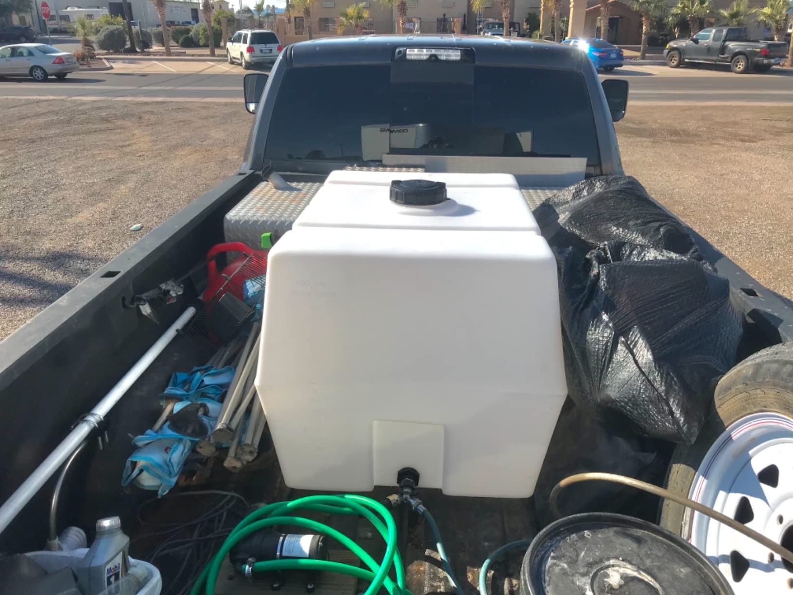 RomoTech 82123919 50 Gallon Square Polyethylene Water Storage Tank customer photo 1