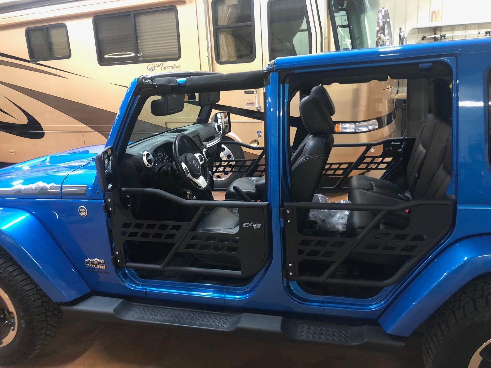 EAG Safari Tubular Doors with Mirror for 07-18 Jeep Wrangler JK 4 Door Only, Black customer photo 1
