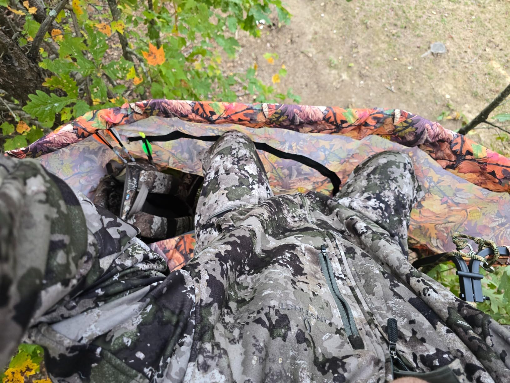 Guide Gear 20' 2-Man Ladder Tree Stand with Hunting Blind Climbing Hunt Seat, Hunting Gear Equipment Accessories customer photo 2