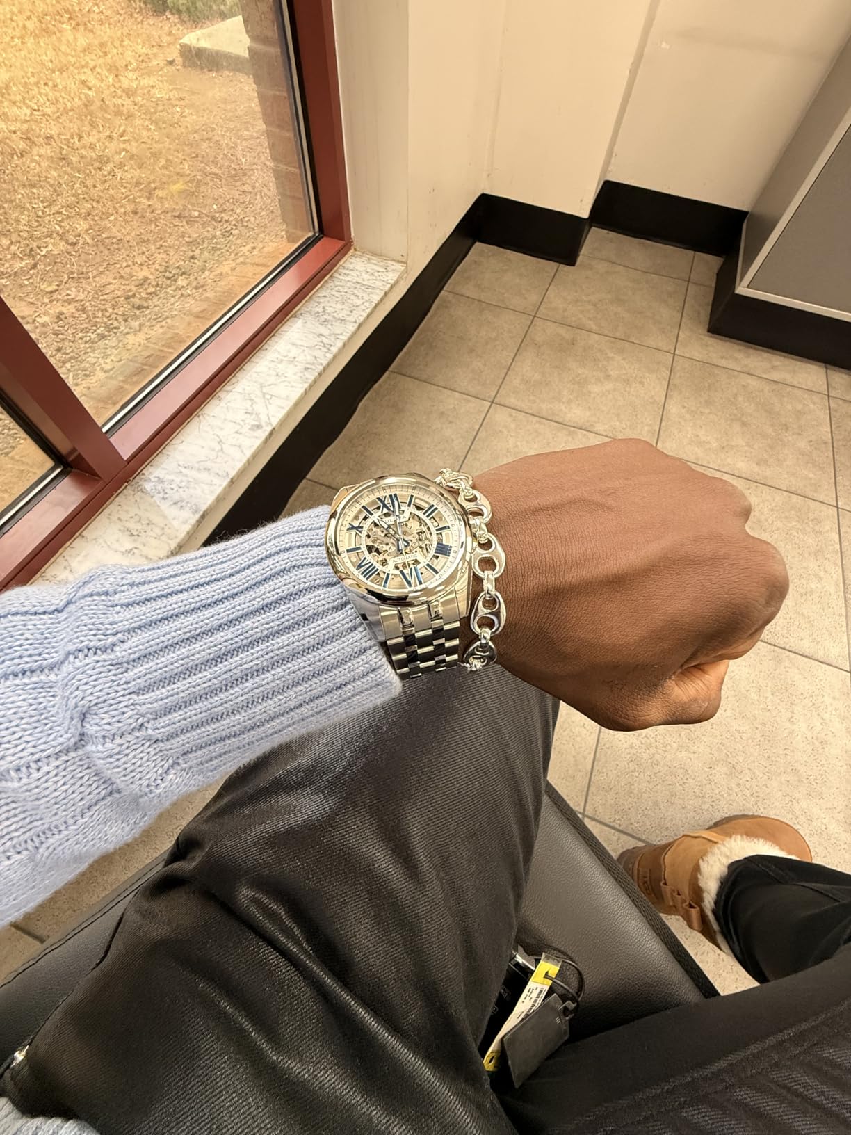 Bulova Men's Classic Sutton 3-Hand Automatic Watch, Skeleton Dial, Luminous Hands, 100M Water Resistant, 43mm customer photo 2