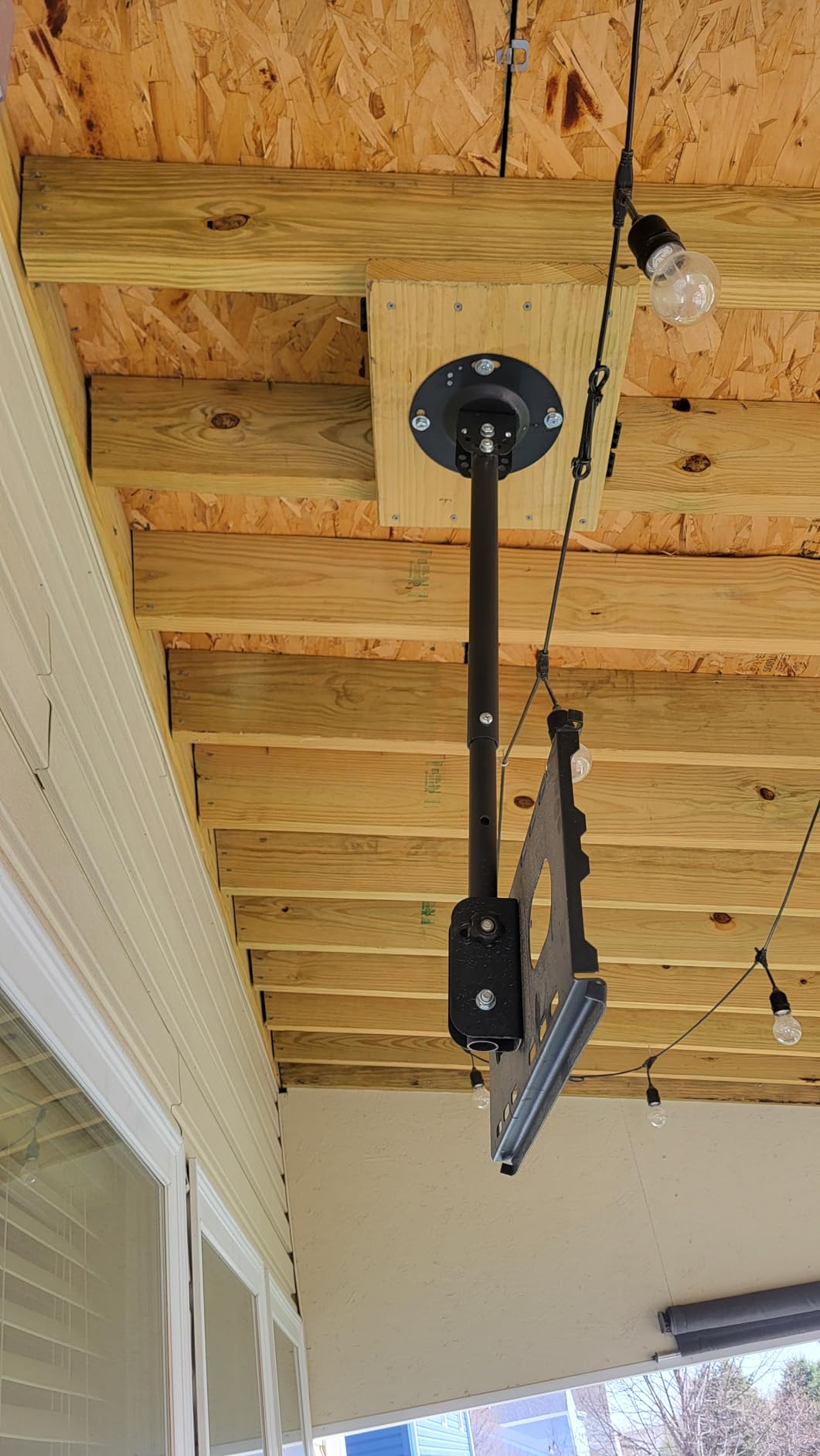 Suptek Ceiling TV Mount Fits Most 26-65 inch LCD LED Plasma Panel Display with Max VESA 400x400mm Loaded up to 45kg/100lbs Height Adjustable MC4602 customer photo 1
