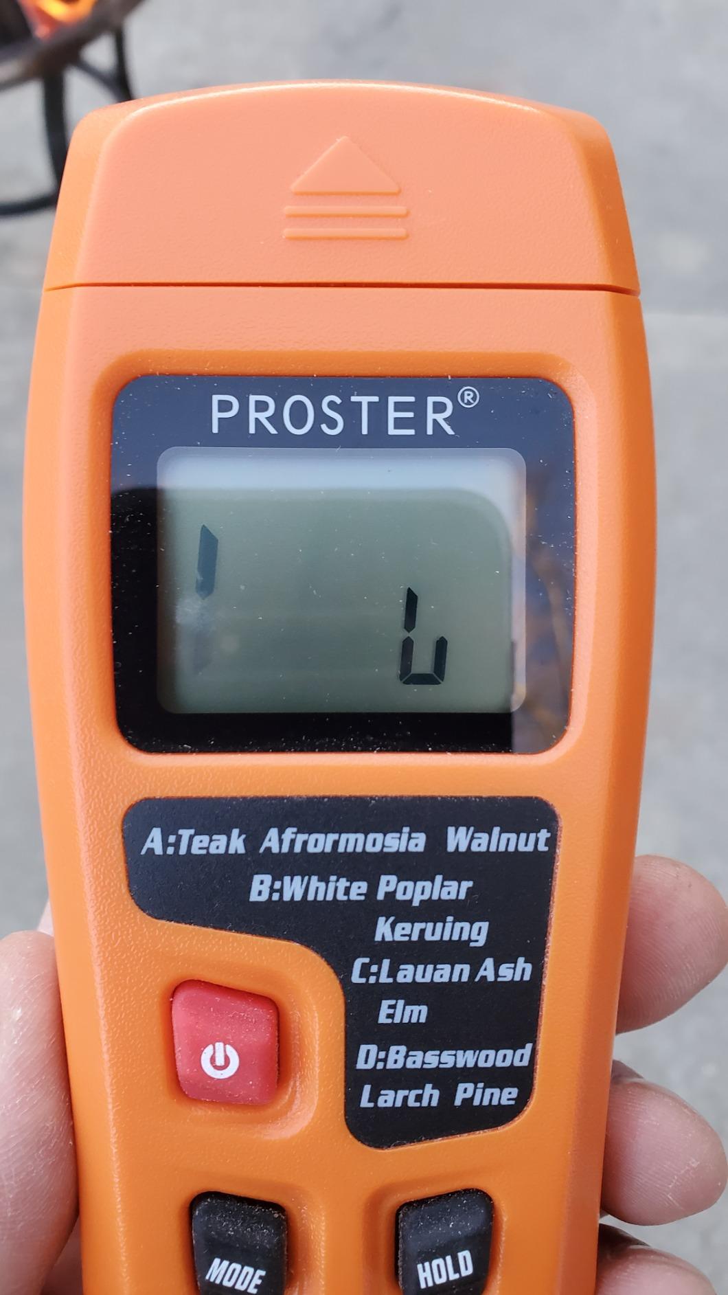 Proster Wood Moisture Meter 4 Modes 0-99.9% for Wood/Paper/Firewood customer photo 1