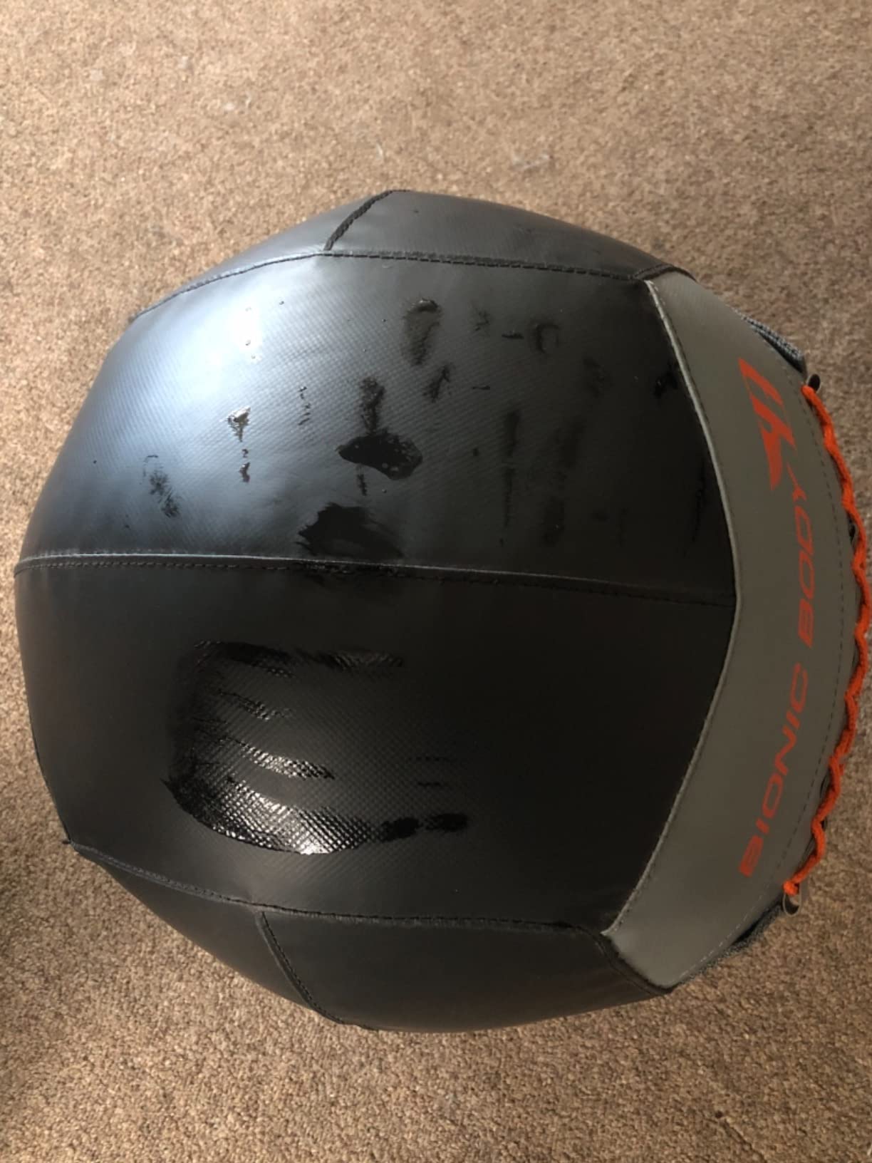 Bionic Body Soft Medicine Ball Weighted Slam Wall Ball for Cardio Workout and Core Training - Ideal for Squat, Lunge, and Partner Toss customer photo 2