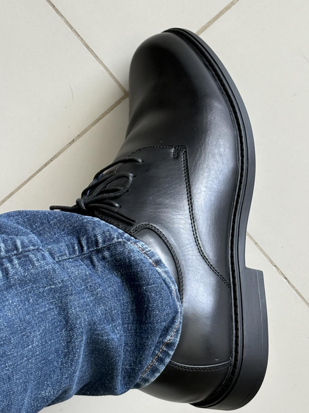 Bruno Marc Men's Business Shoes Derby Lace-Up Shoes Suit Shoes Leather with Oxford Lining customer photo 2