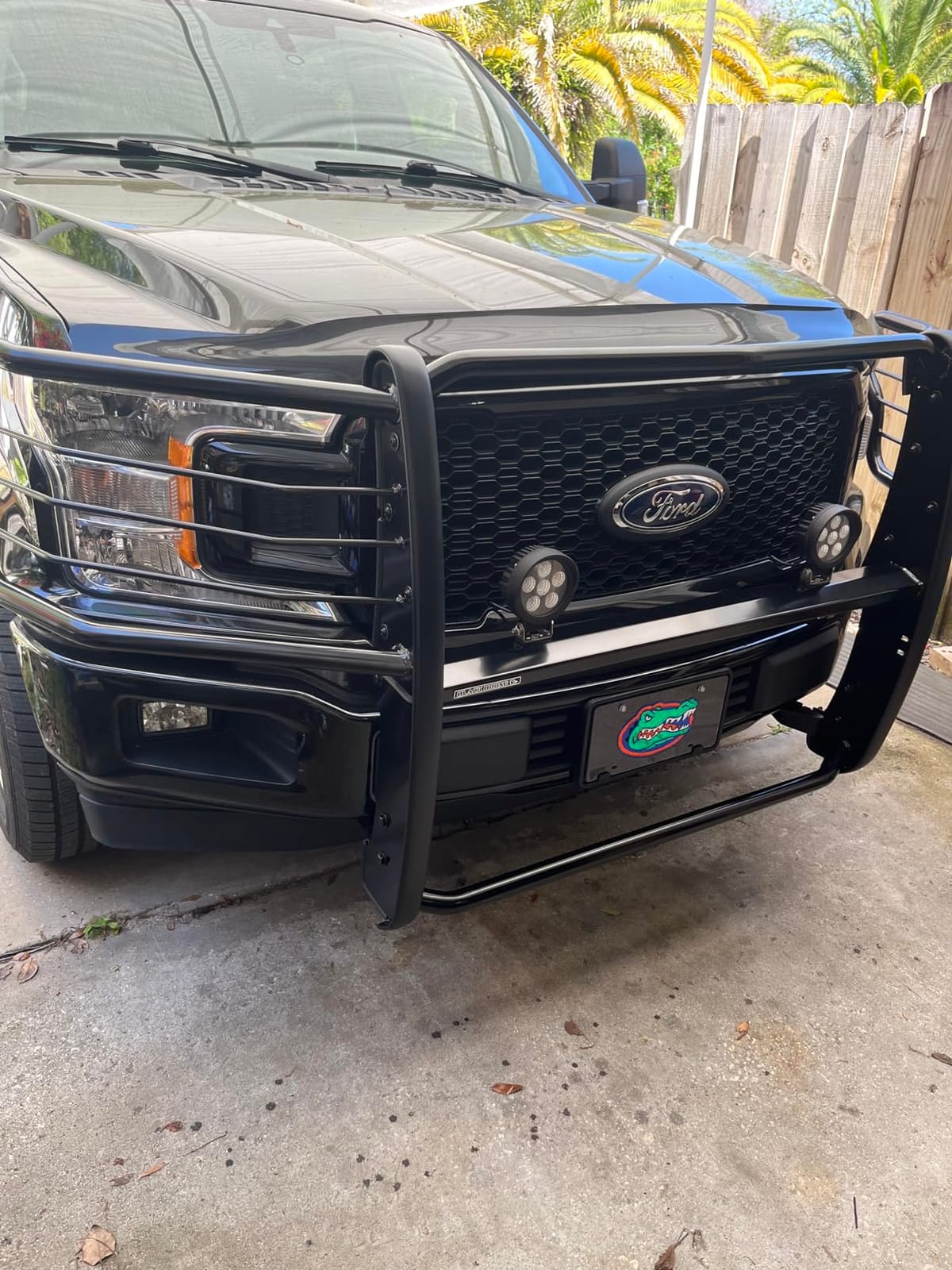 Black Horse Grille brush Bumper Guard Modular Black Compatible with 2015-2023 Ford F-150-17FP32MA customer photo 2