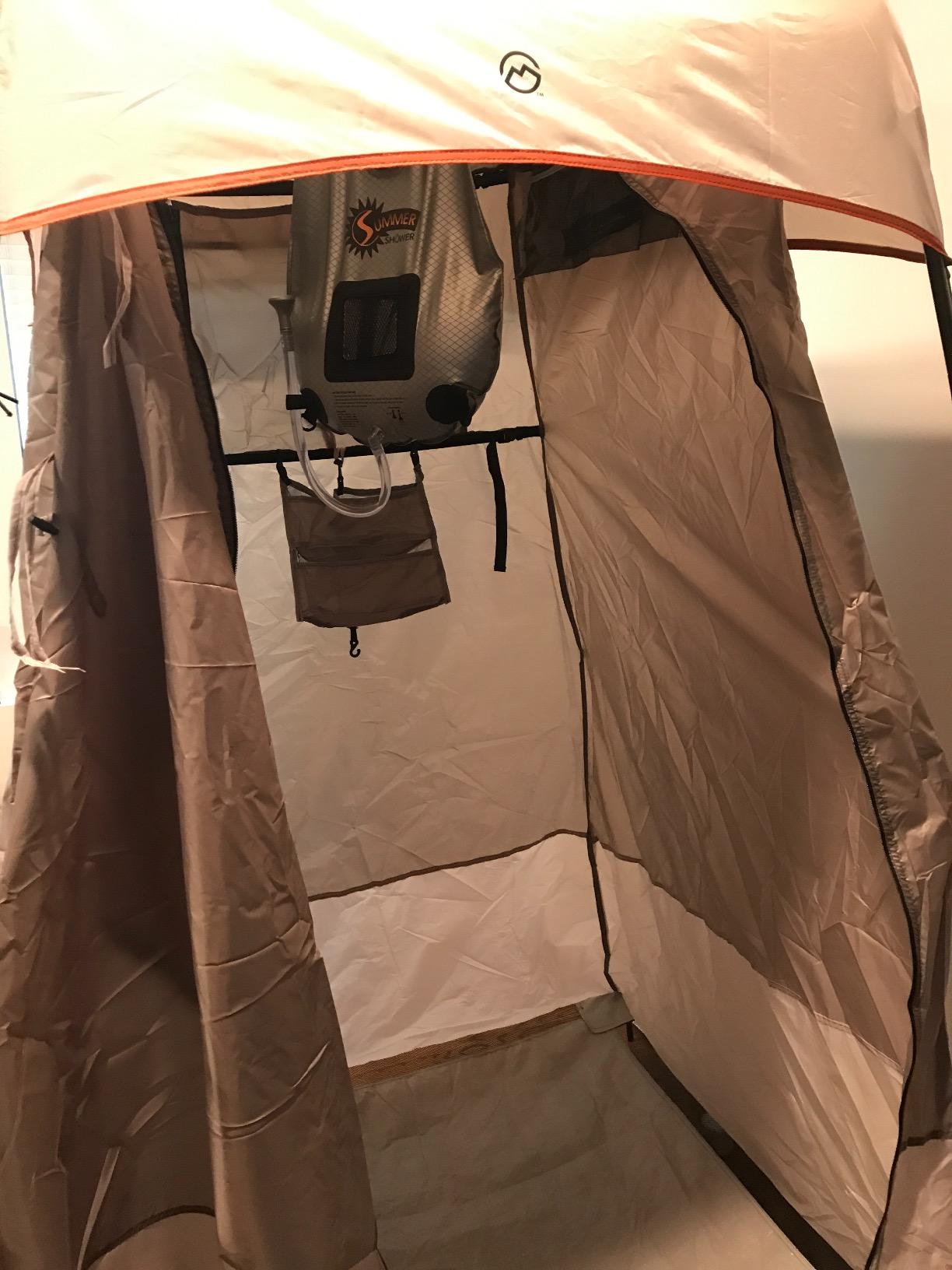 WolfWise PRO Pop Up Shower Tent with Silver Coated, Floor and Rain Fly customer photo 2