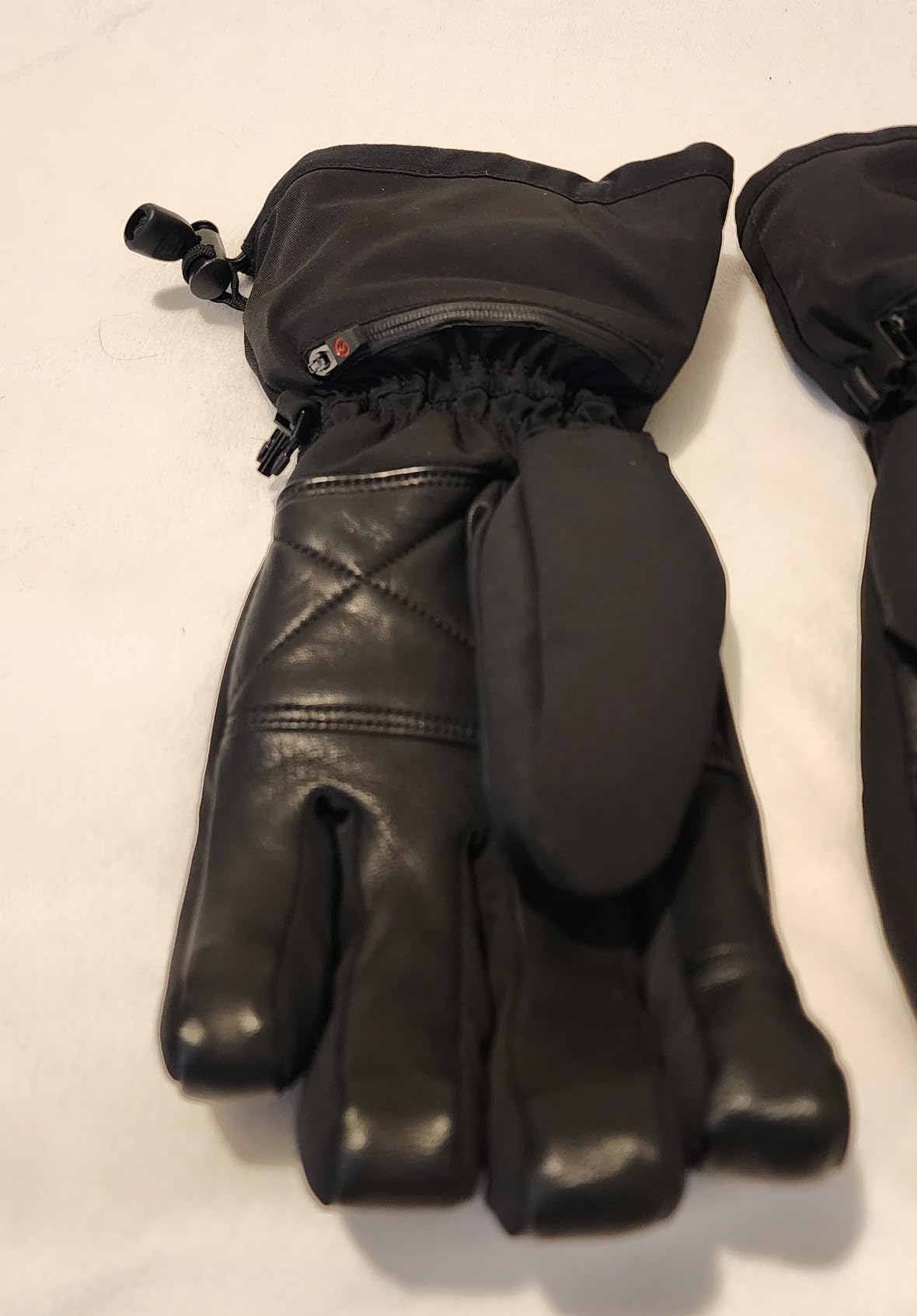 SAVIOR HEAT Heated Gloves for Men Women, Rechargeable Electric Heated Leather Skiing and Snowboarding Gloves customer photo 1