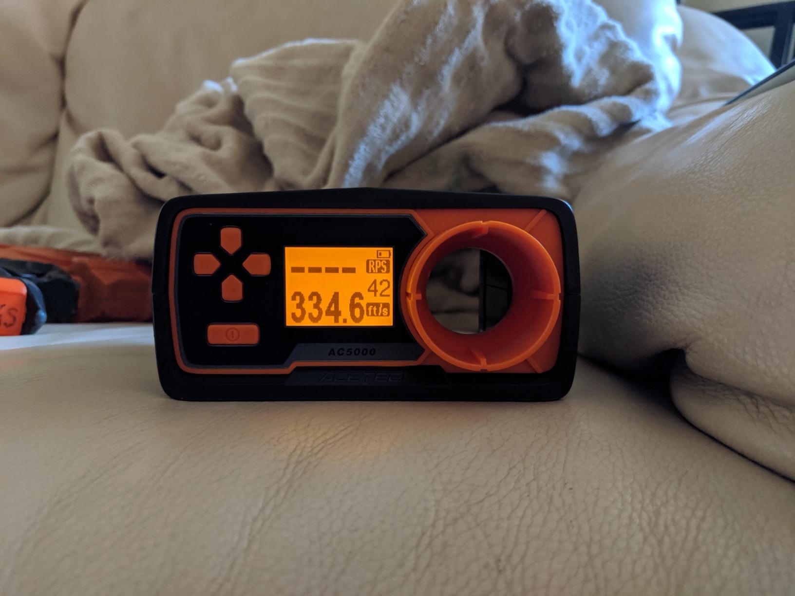 Chronograph AC5000 Shooting Measurement Chrono Speed Tester for Airsoft | ACETECH Airsoft Chronograph Measurement Shooting Speed 128x64 LCD & 4-way button customer photo 1