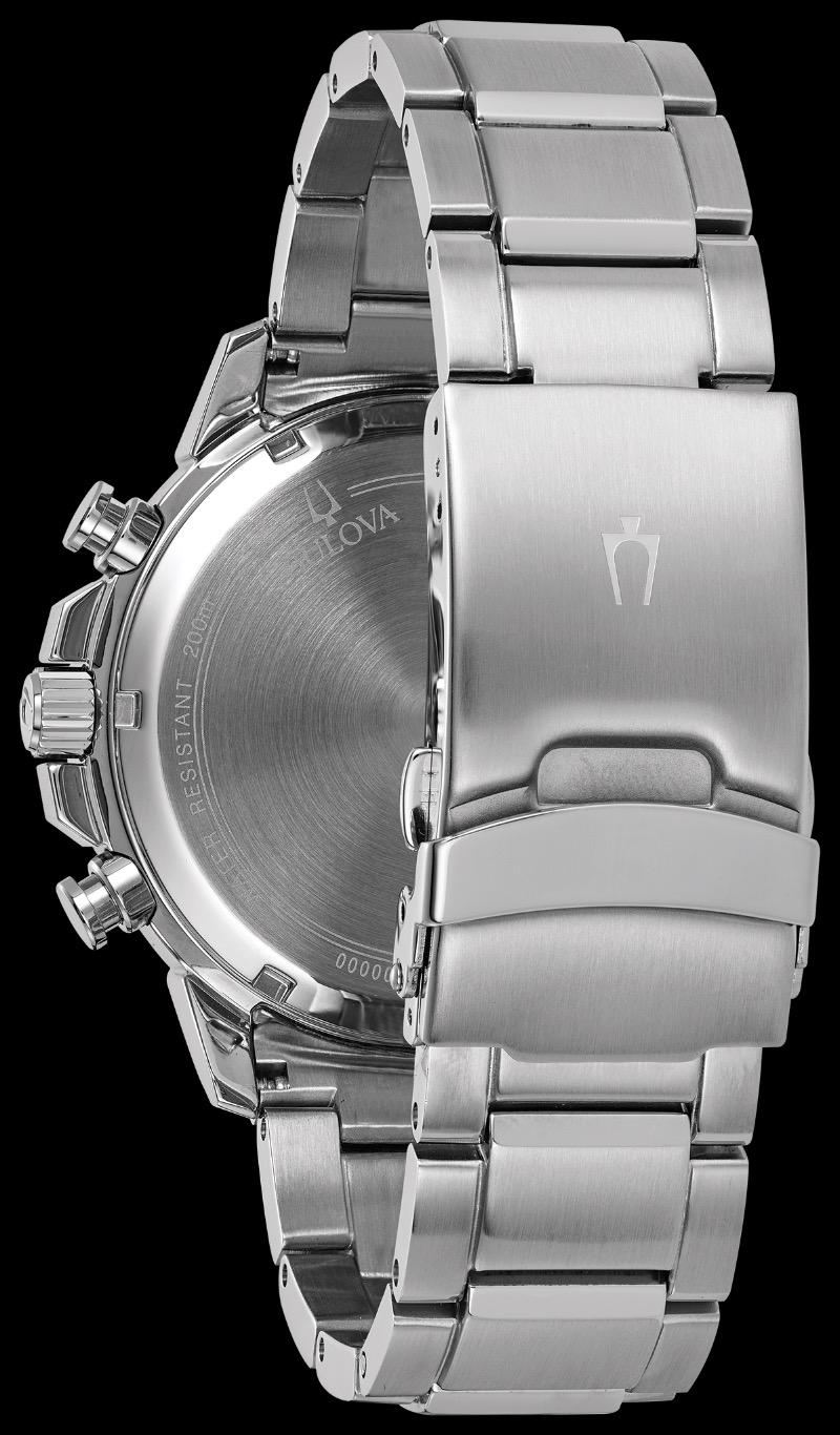Bulova Men's Marine Star Series C Stainless Steel 6-Hand Chronograph Quartz Watch, Black Dial Style: 96B272 customer photo 1