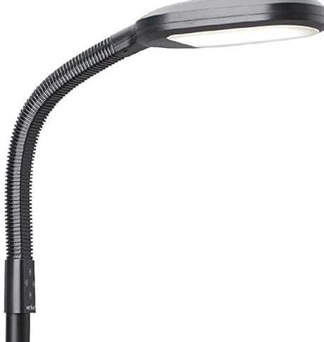 Verilux SmartLight Full Spectrum LED Modern Floor Lamp with Adjustable Brightness, Flexible Gooseneck and Easy Controls - Reduces Eye Strain and Fatigue - Ideal for Reading, Artists, Craft (White) customer photo 1