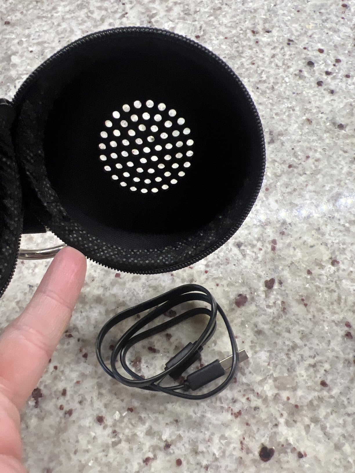 Travel Case Packed, Wireless Mini Bluetooth Speaker with Custom Bass Radiator. EWA A106, Small But Loud, The Next Generation of Portable Speakers for Home, Outdoors, Shower (Silver)1.89* 1.57 inches customer photo 1