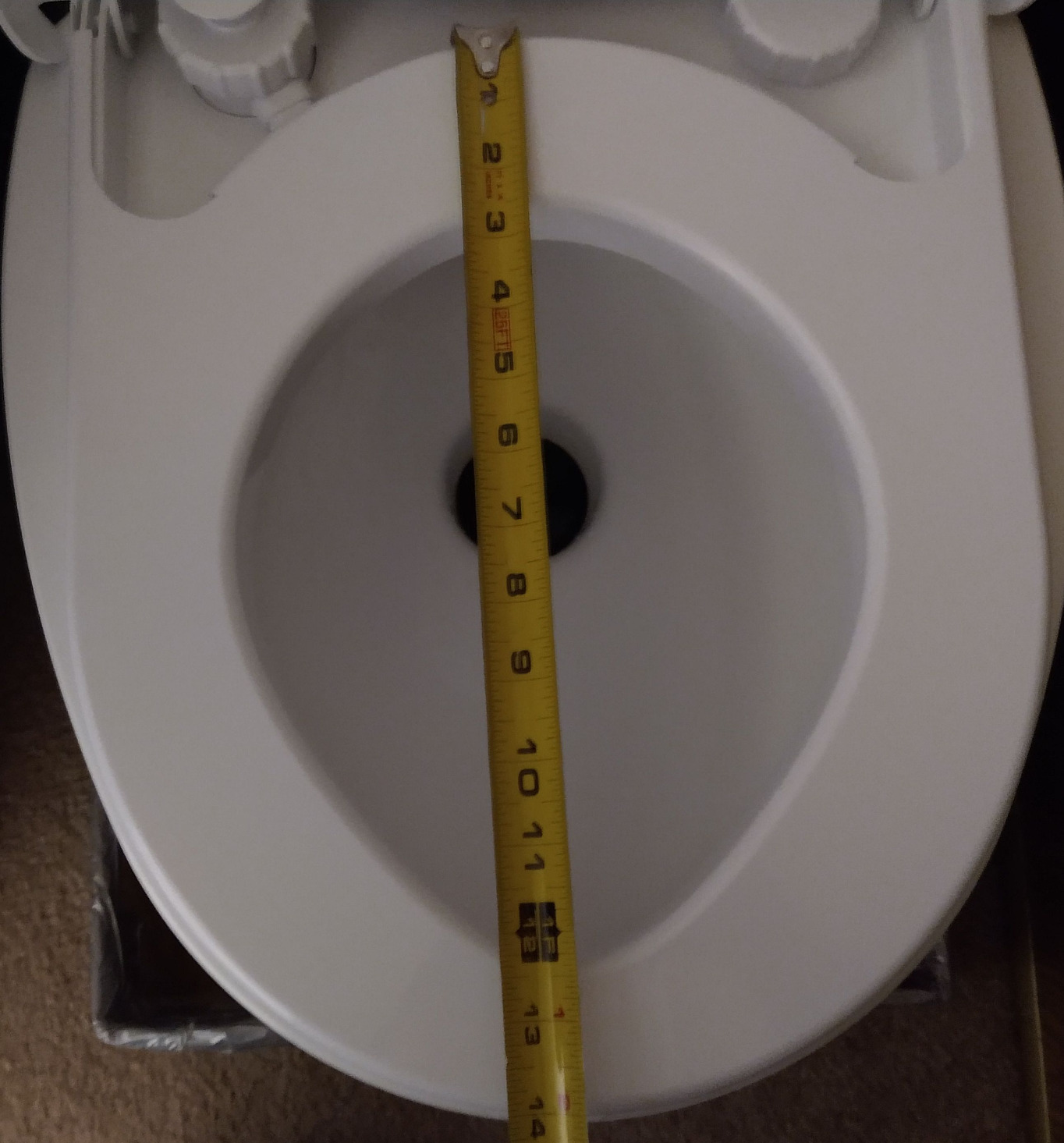 Camco RV Premium Travel Toilet - Features a 5.3-Gallon Detachable Holding Tank, Pump Flush Design & Spring-Loaded Latch (41544) customer photo 2