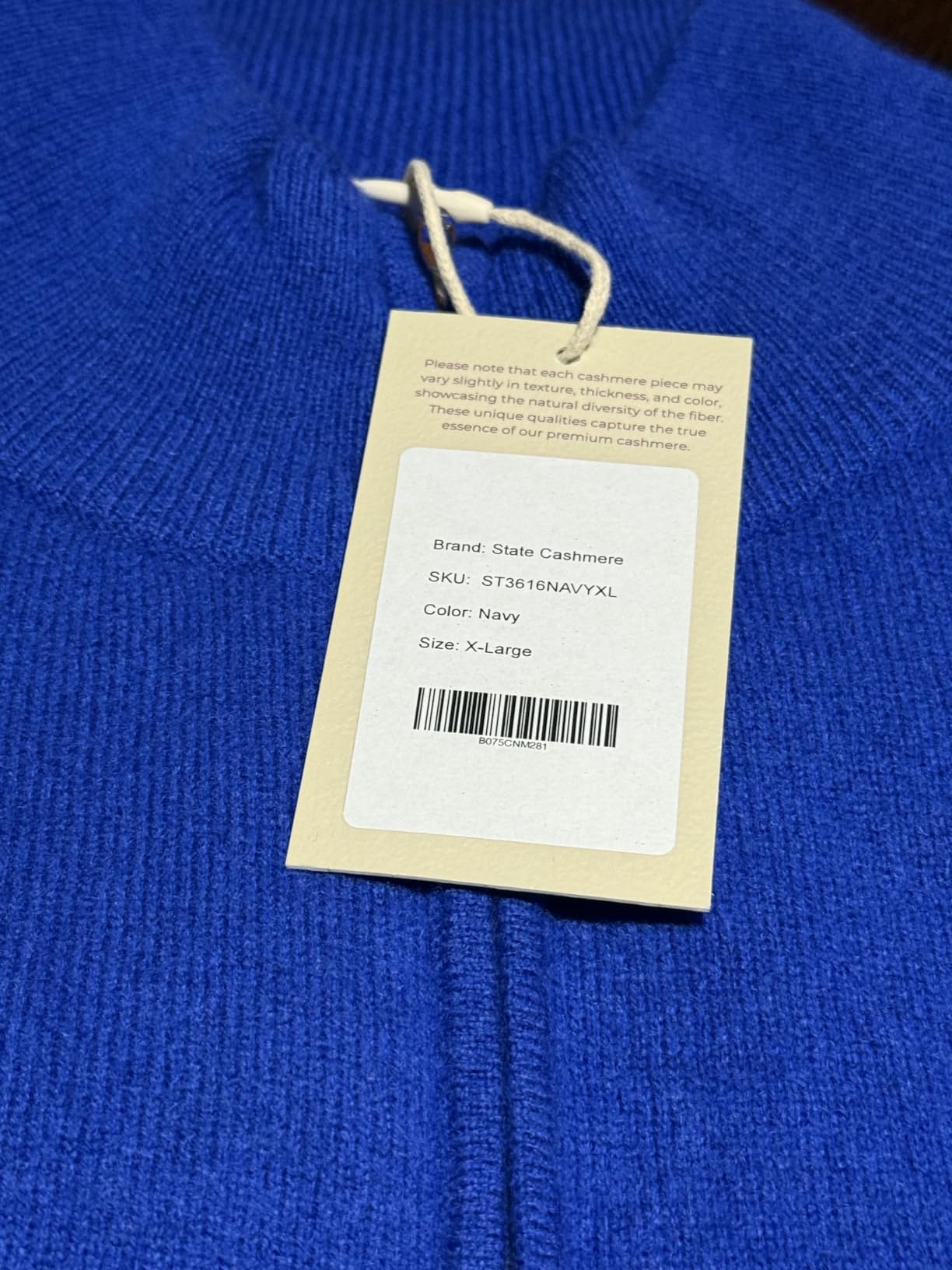 Men's Half Zip Mock Neck Sweater 100% Pure Cashmere Polo Neck Pullover customer photo 2