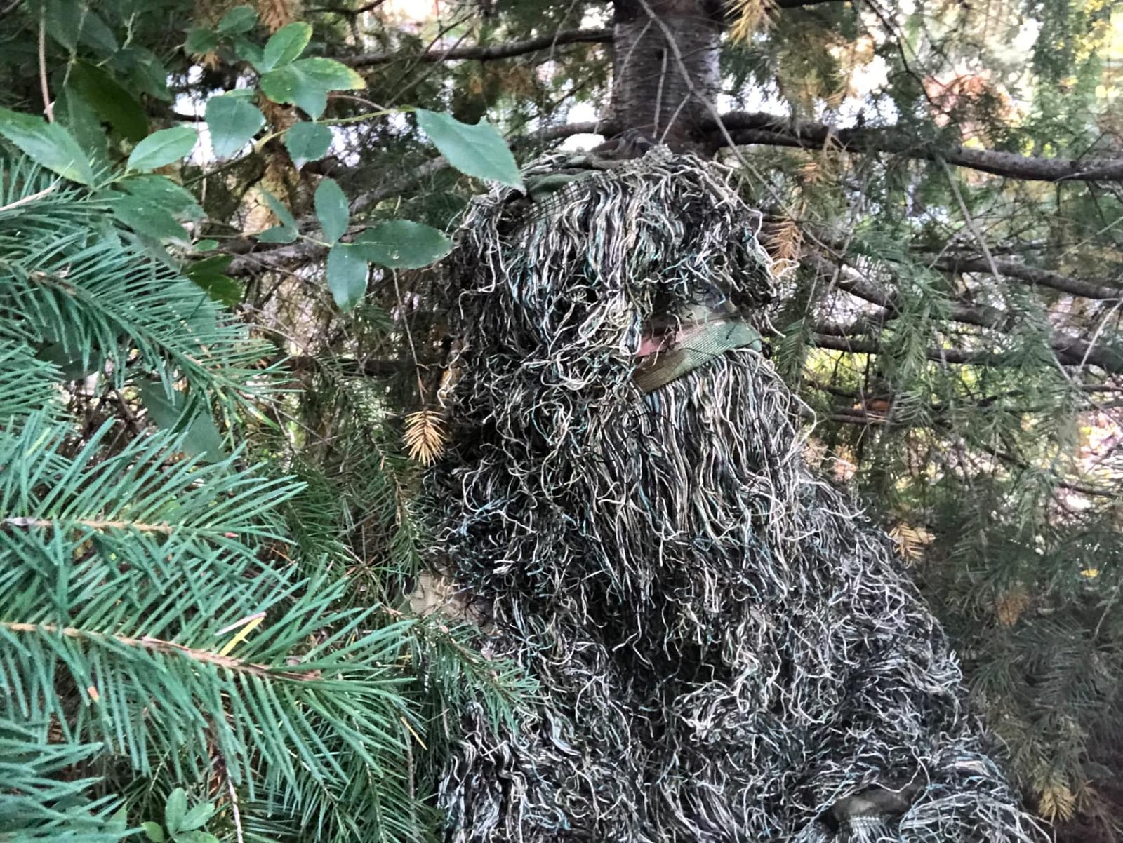 AUSCAMOTEK Ghillie Suit for Hunting Camouflage Suit Hunting Gilly - Green customer photo 1