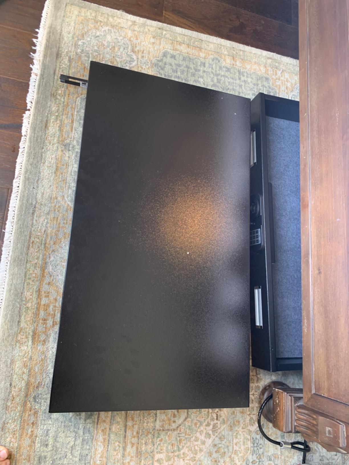 SnapSafe Under Bed Safe, Large - Under Bed Gun Safe for Firearms, Ammunition and Valuables - Fits in Trunk of Small SUVs - Easy Access, Out of Sight, Space Saving - Black, 40 x 6 x 22 Inches customer photo 2