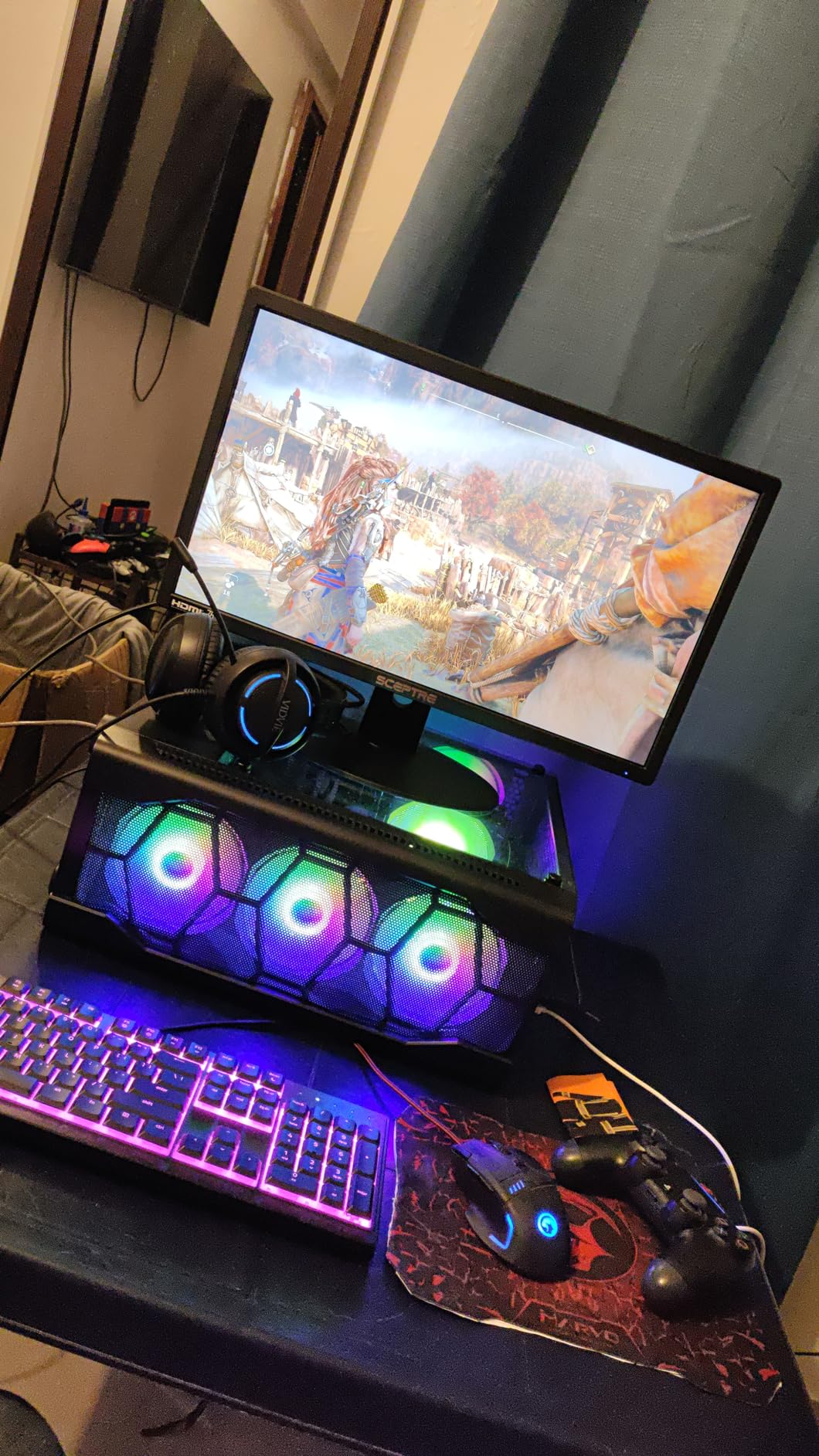Sceptre New 22 Inch FHD LED Monitor 75Hz 2X HDMI VGA Build-in Speakers, Machine Black (E22 Series), 1920 x 1080 Pixels customer photo 1