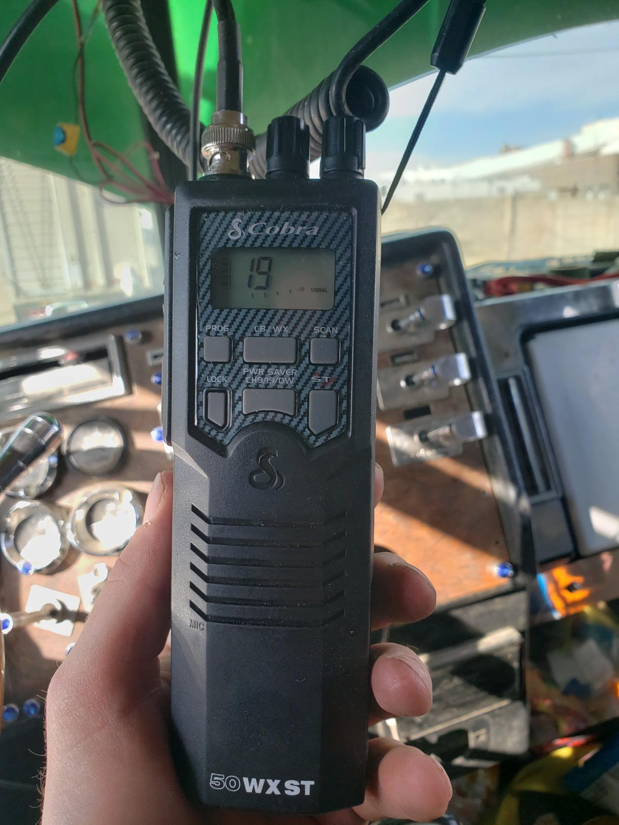 Cobra HHRT50 Road Trip CB Radio - 2-Way Handheld Emergency Radio with Access to Full 40 Channels & NOAA Alerts, Rooftop Magnet Mount Antenna and Omni-Directional Microphone, Black, 6.3