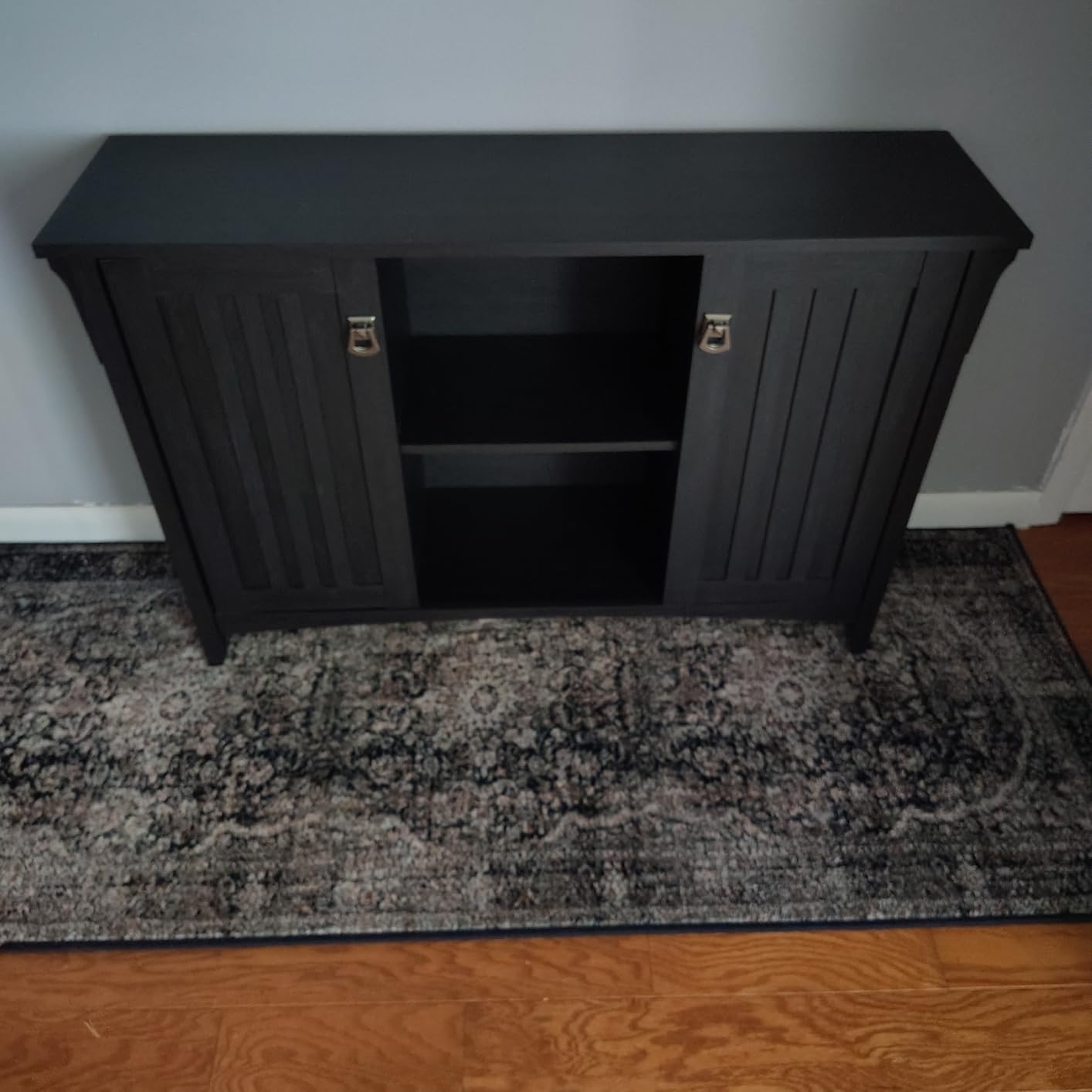 Bush Home Salinas Accent Storage Cabinet with Doors in Vintage Black customer photo 2