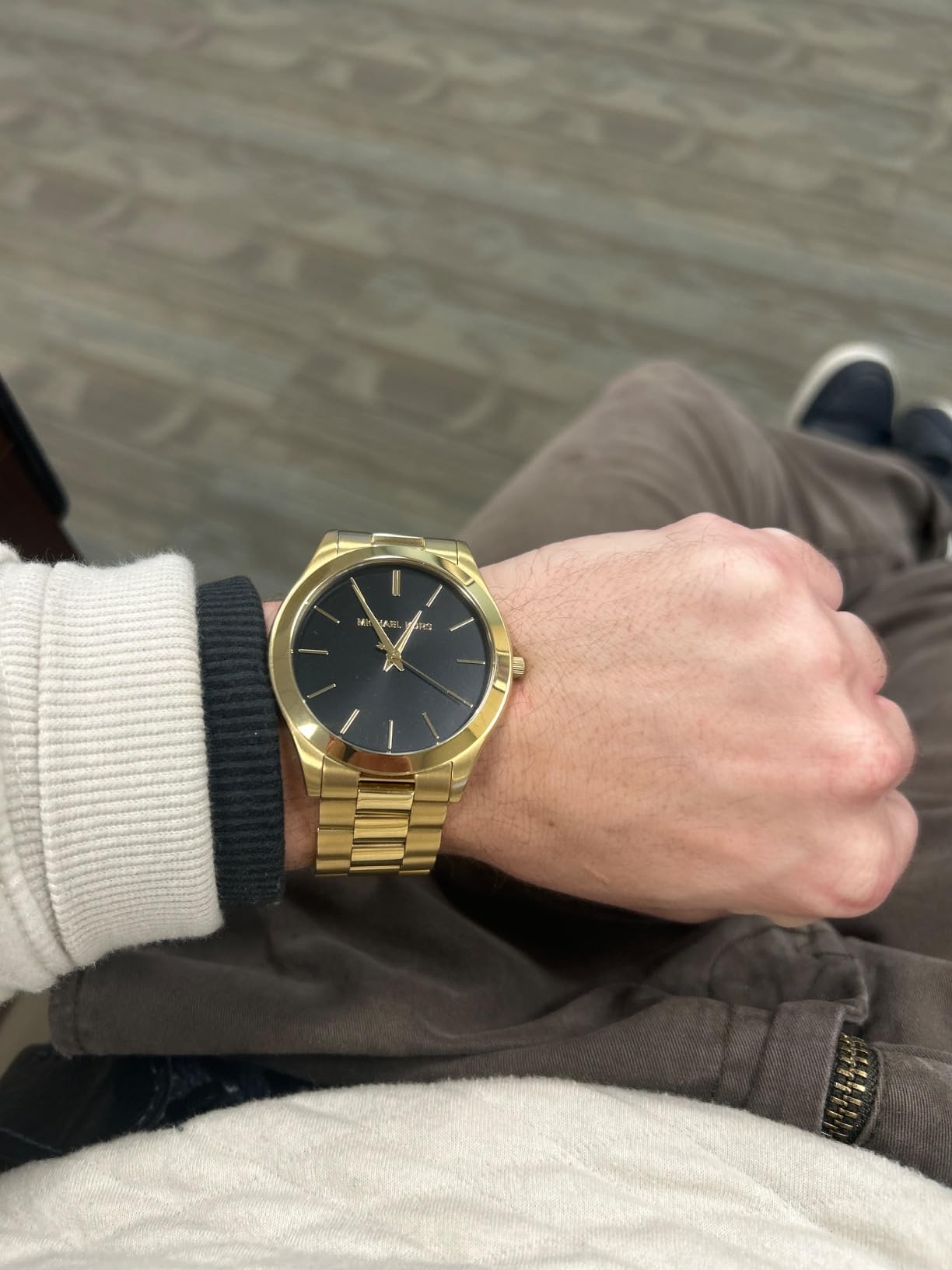 Michael Kors Oversized Slim Runway Men's Watch, Stainless Steel Watch for Men customer photo 2