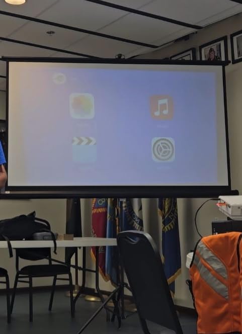 100 Inch Indoor and Outdoor Projector Screen with Stand for Movies or Presentations - HD Premium 16:9 Folding Free Tripod Screen with Carry Bag and Straps, Matte customer photo 2