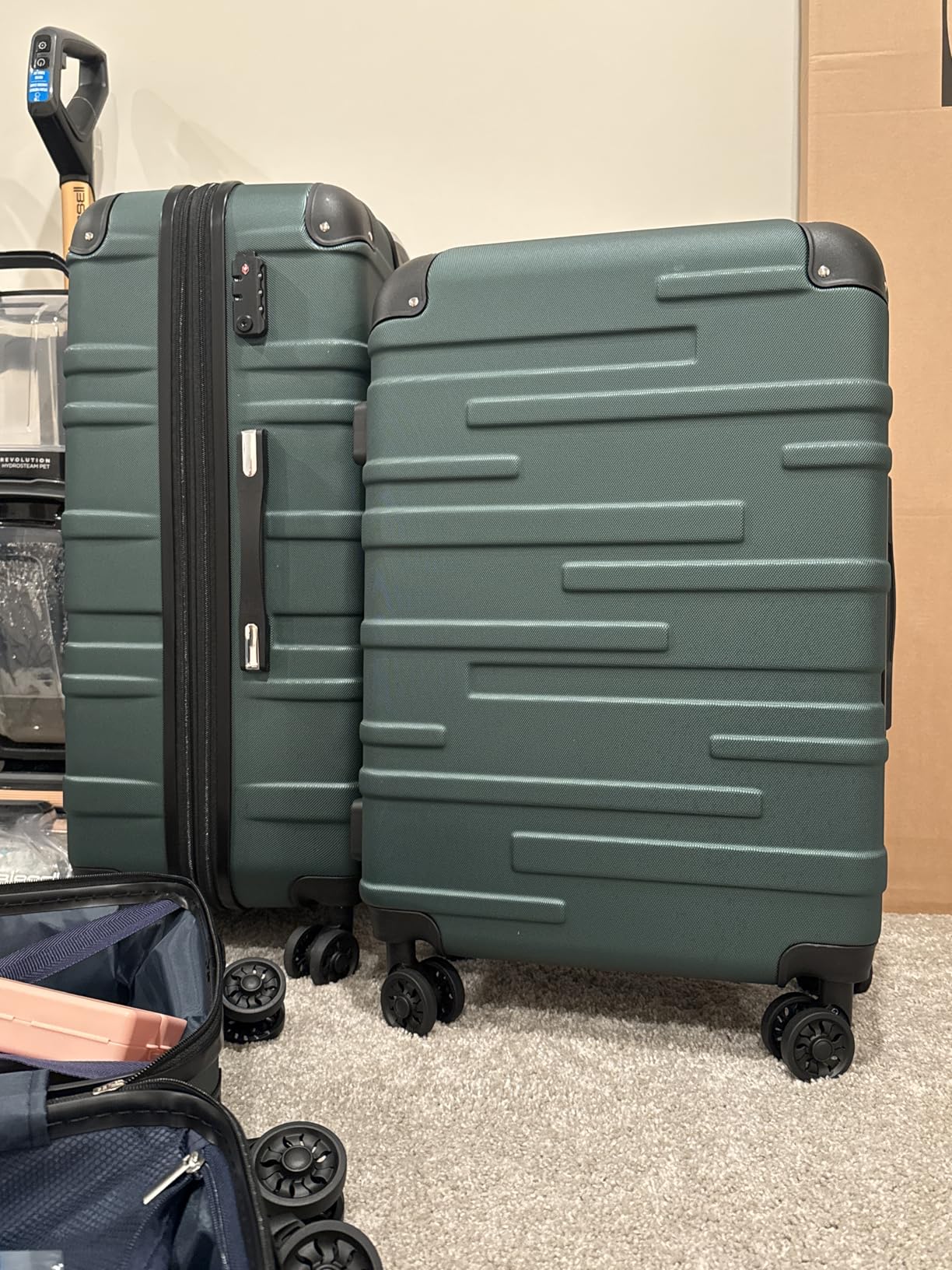 Coolife Hardside ABS Luggage, TSA Lock, Spinner Wheels, 3-Piece Set customer photo 2