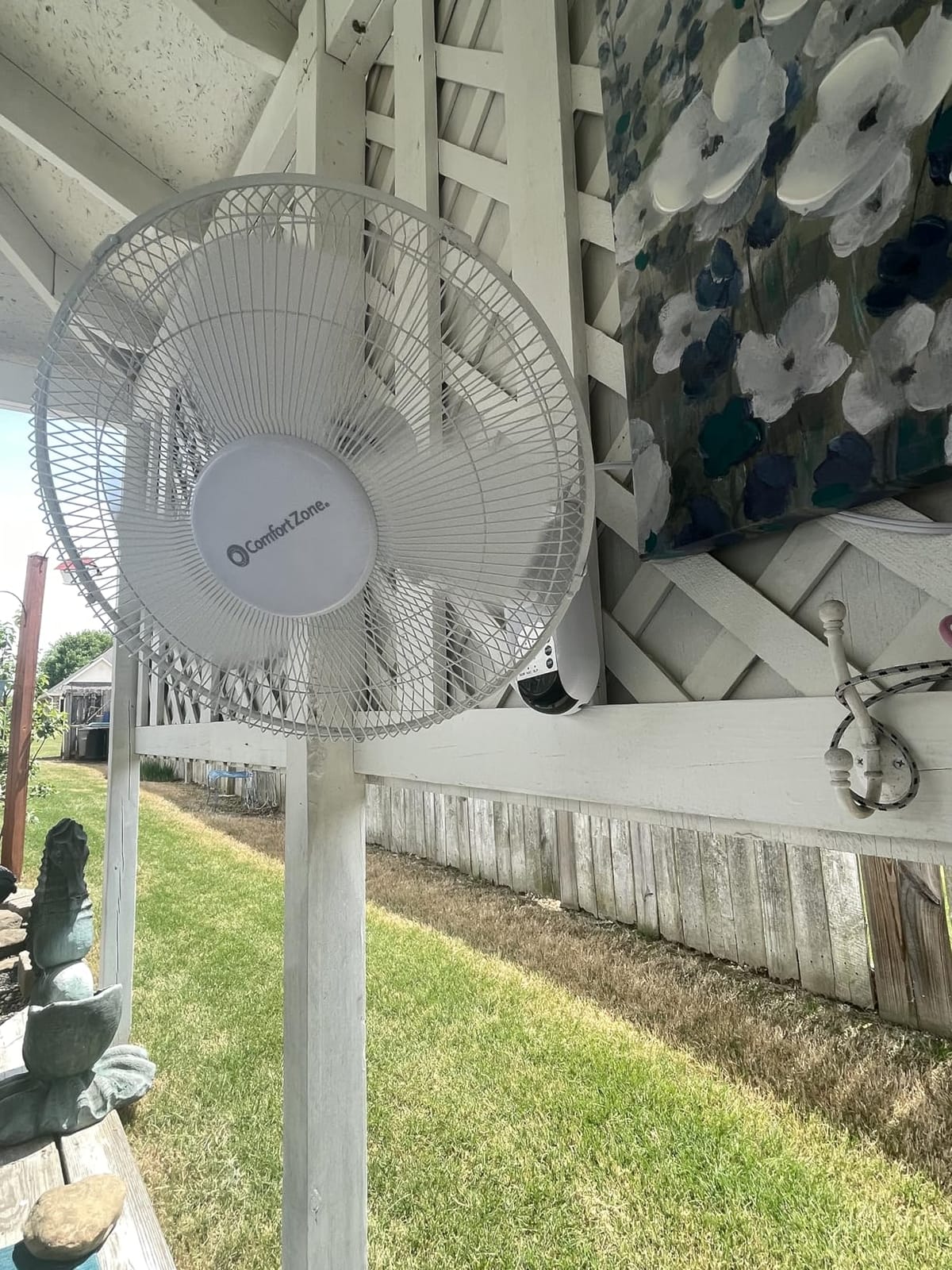 Comfort Zone Oscillating Wall Mount Fan with Remote Control, Timer, Auto Shut Off, Adjustable Tilt, Quiet, 16 inch, 3 Speed, CZ16WR customer photo 2