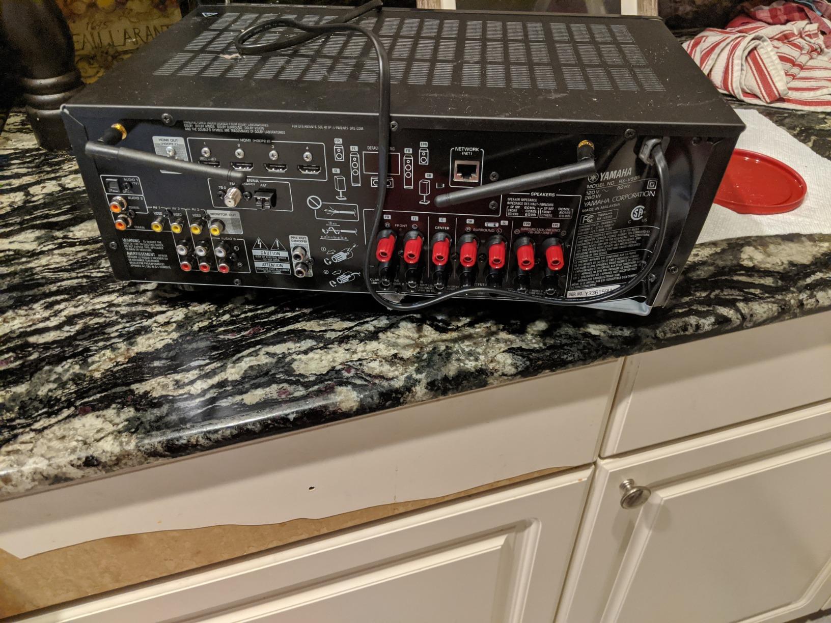 Yamaha RX-V485BL 5.1 Channel AV Network Receiver with Wi-Fi and Bluetooth customer photo 1
