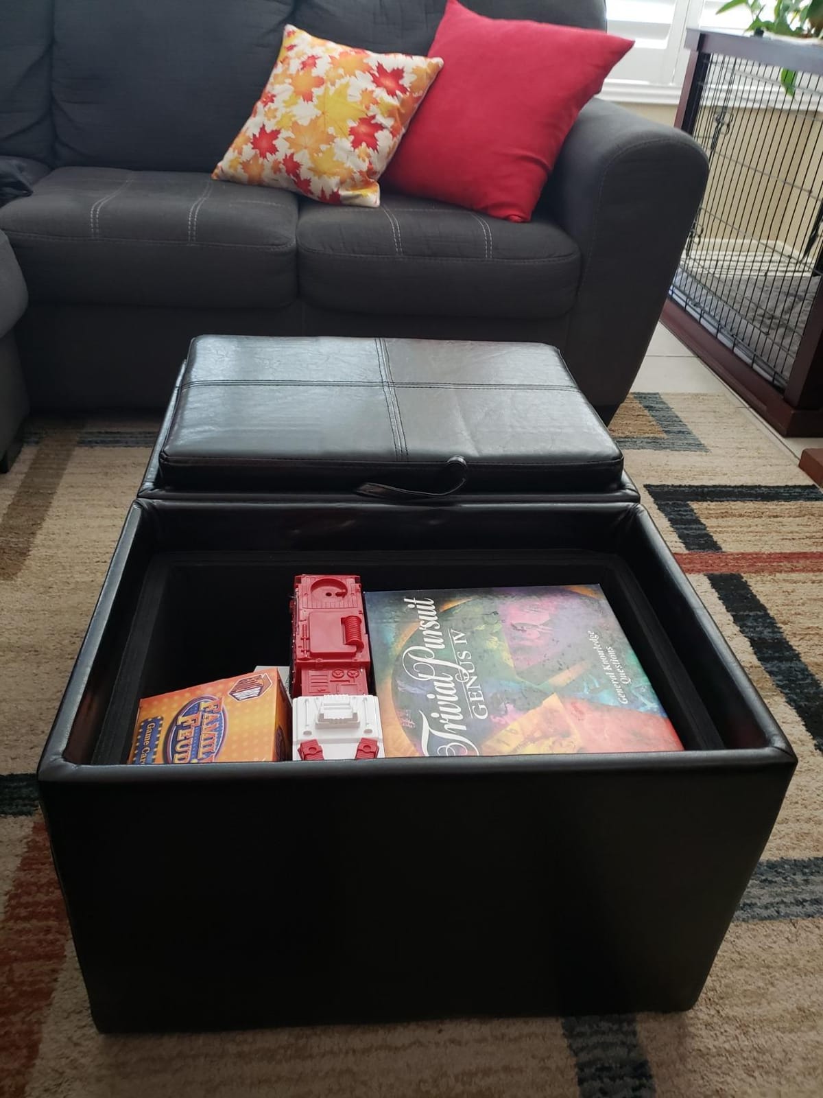 Convenience Concepts Designs4Comfort Accent Storage Ottoman 22.75
