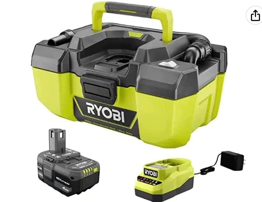 RYOBI 18-Volt ONE+ 3 Gal Project Wet/Dry Vacuum and Blower with Accessory Storage (Tool-Only- Battery and Charger NOT included) customer photo 2