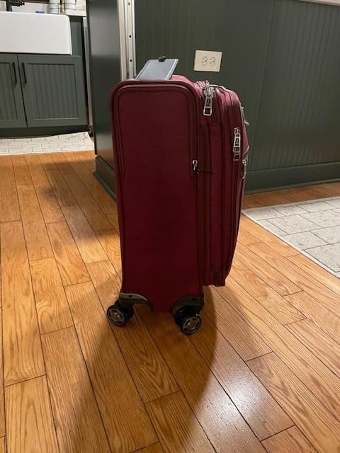 Travelpro Platinum Elite Checked Luggage Spinner, Grey, 25-Inch | Expandable Softside With USB Port, Built-In Suiter, 8 Wheels & TSA-Approved Lock for Travelers customer photo 1