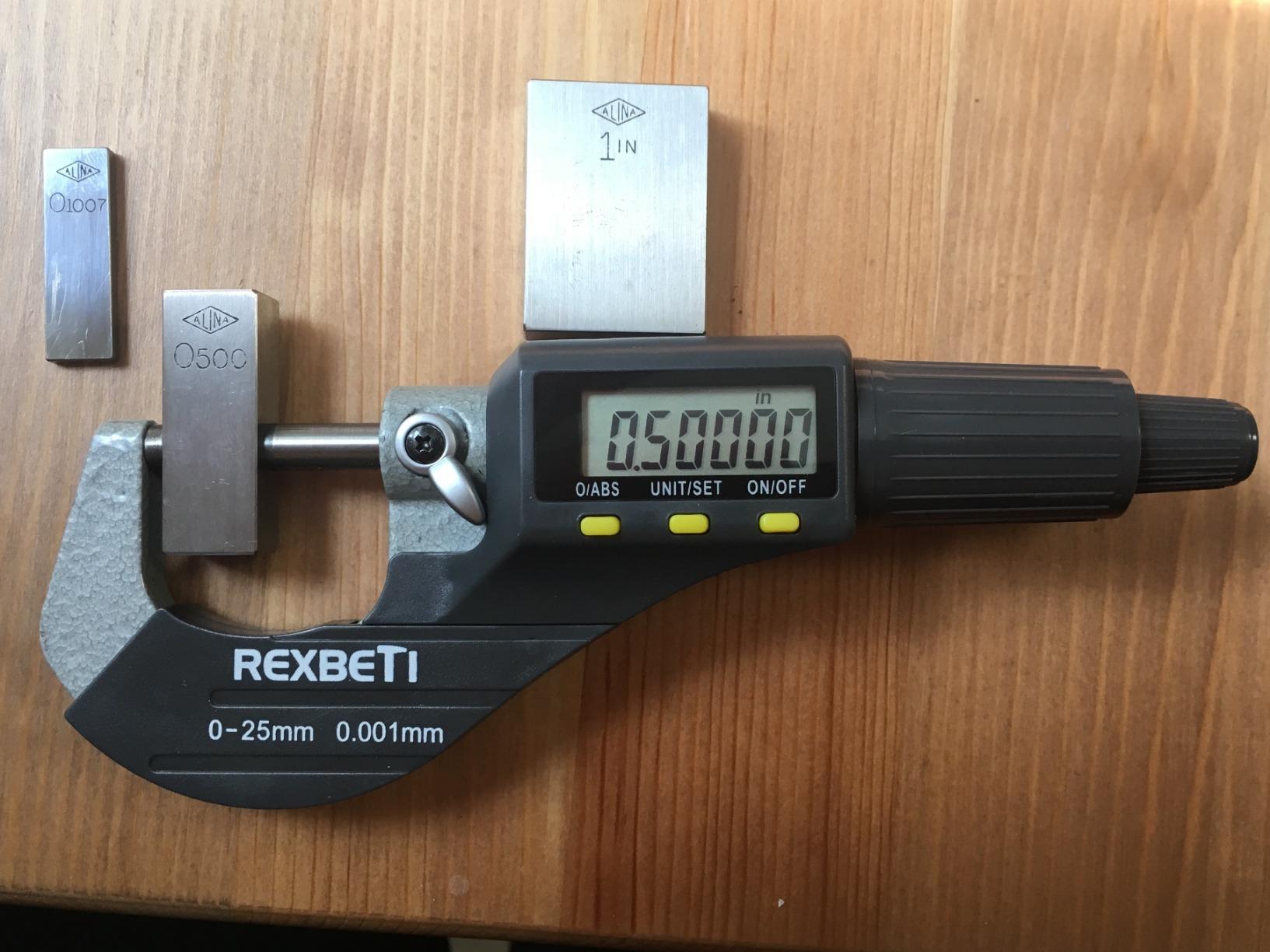 REXBETI Outside Micrometer, Ultra-Precision Carbide Tipped Measuring Tool customer photo 2