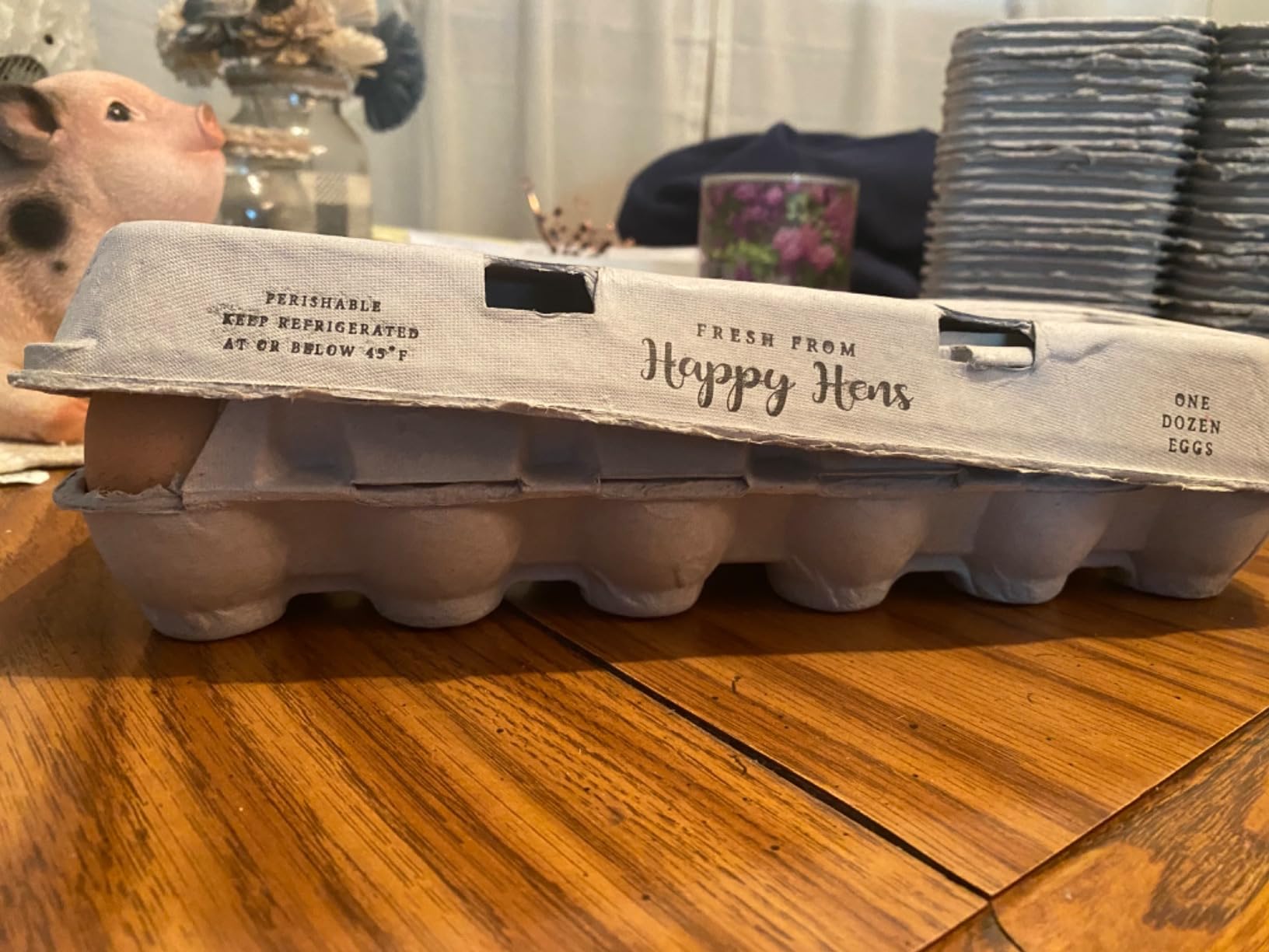 Printed Farm Fresh Egg Cartons - Holds Up to XL Chicken Eggs (25, Hen) customer photo 2