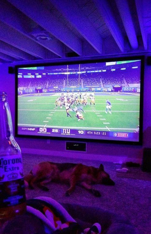 ShowMaven 100in /120in Fixed Frame Projector Screen, Diagonal 16:9, Active 3D 4K Ultra HD Projector Screen for Home Theater or Office (16:9, 120