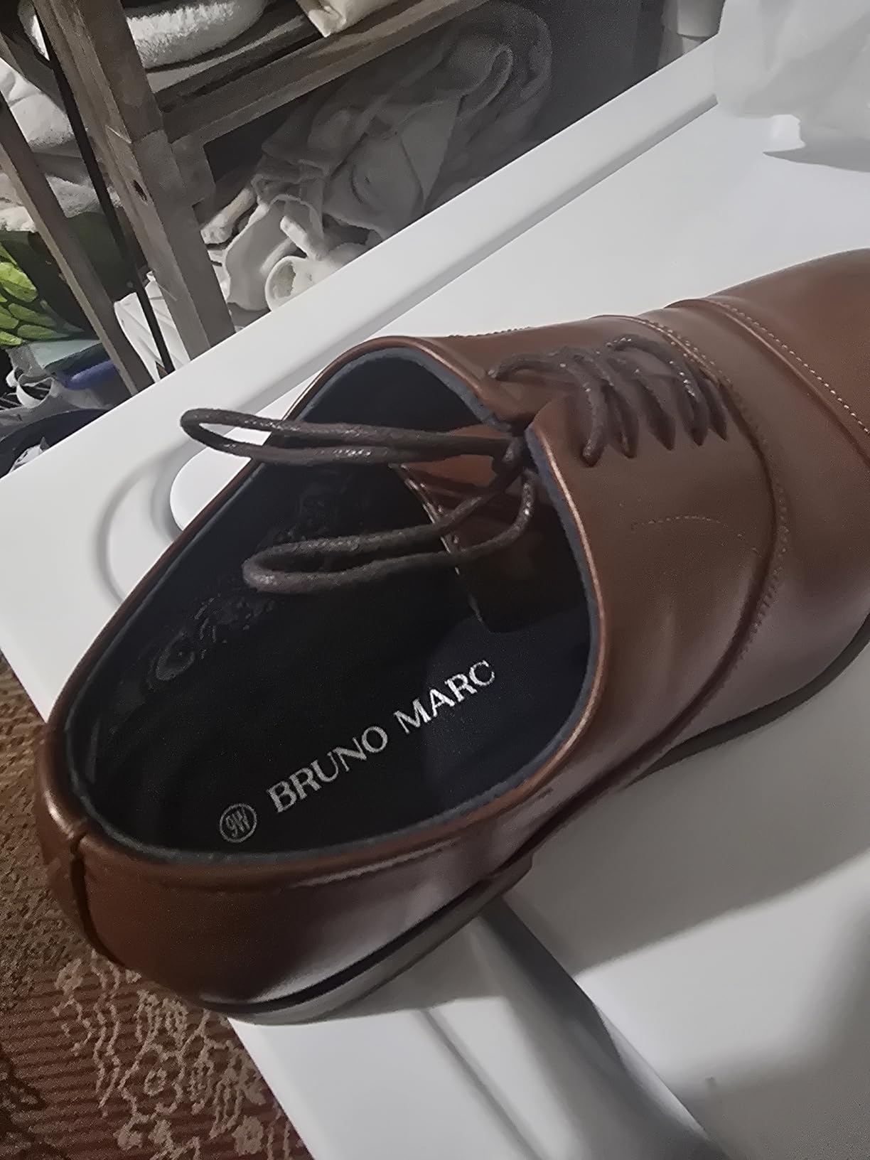 Bruno Marc Men's Cap-Toe Formal Dress Shoes customer photo 2