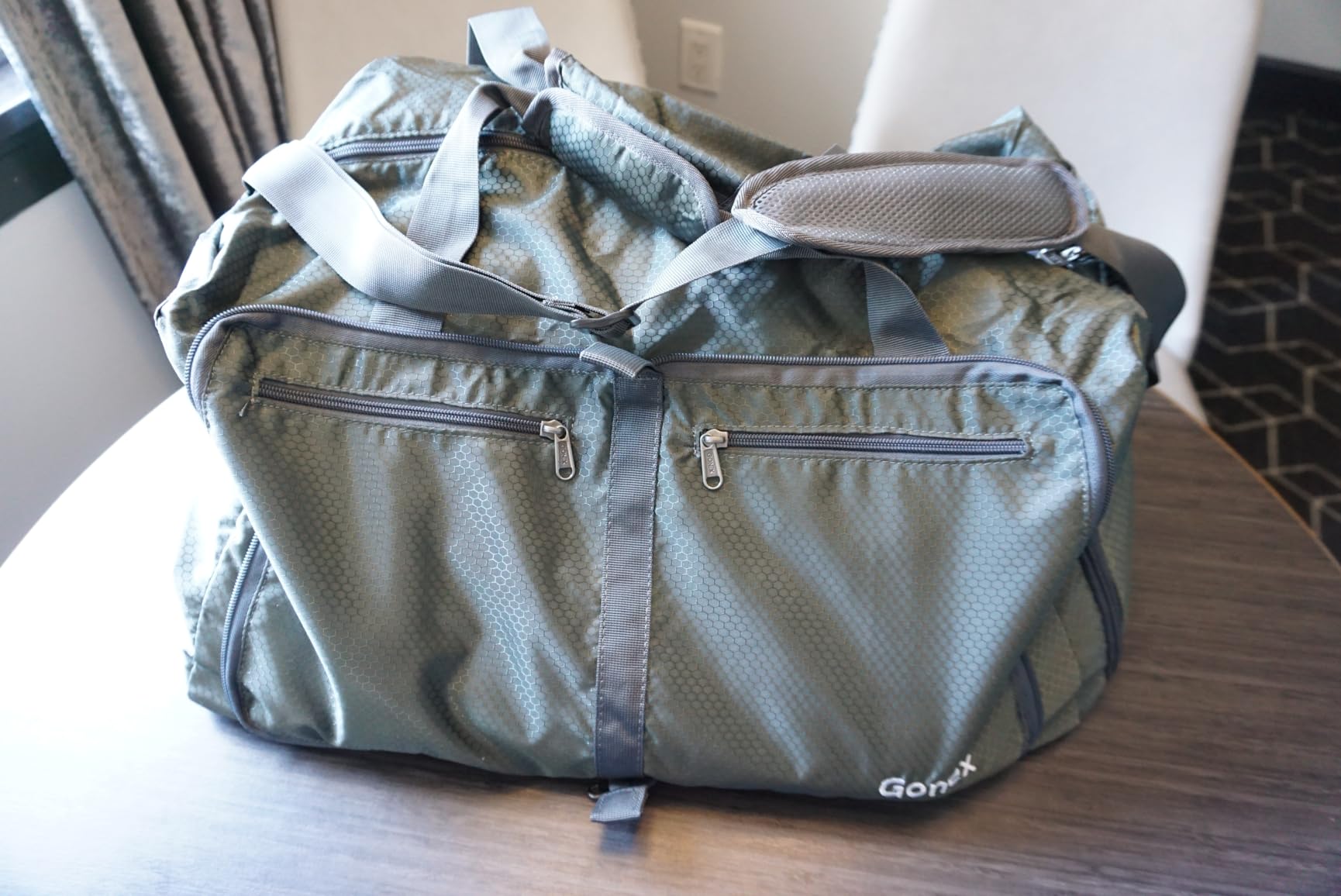 150L Foldable Travel Duffle Bag with Shoe Compartment, Lightweight customer photo 1