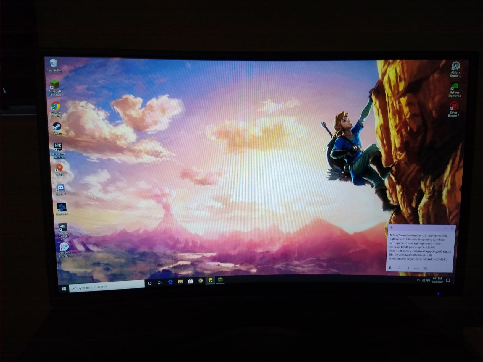 Sceptre 24-Inch,FHD 1080p Curved 144Hz Gaming Monitor AMD FreeSync 99% sRGB HDMI DisplayPort, Build-in SpeakersMachine Black customer photo 1