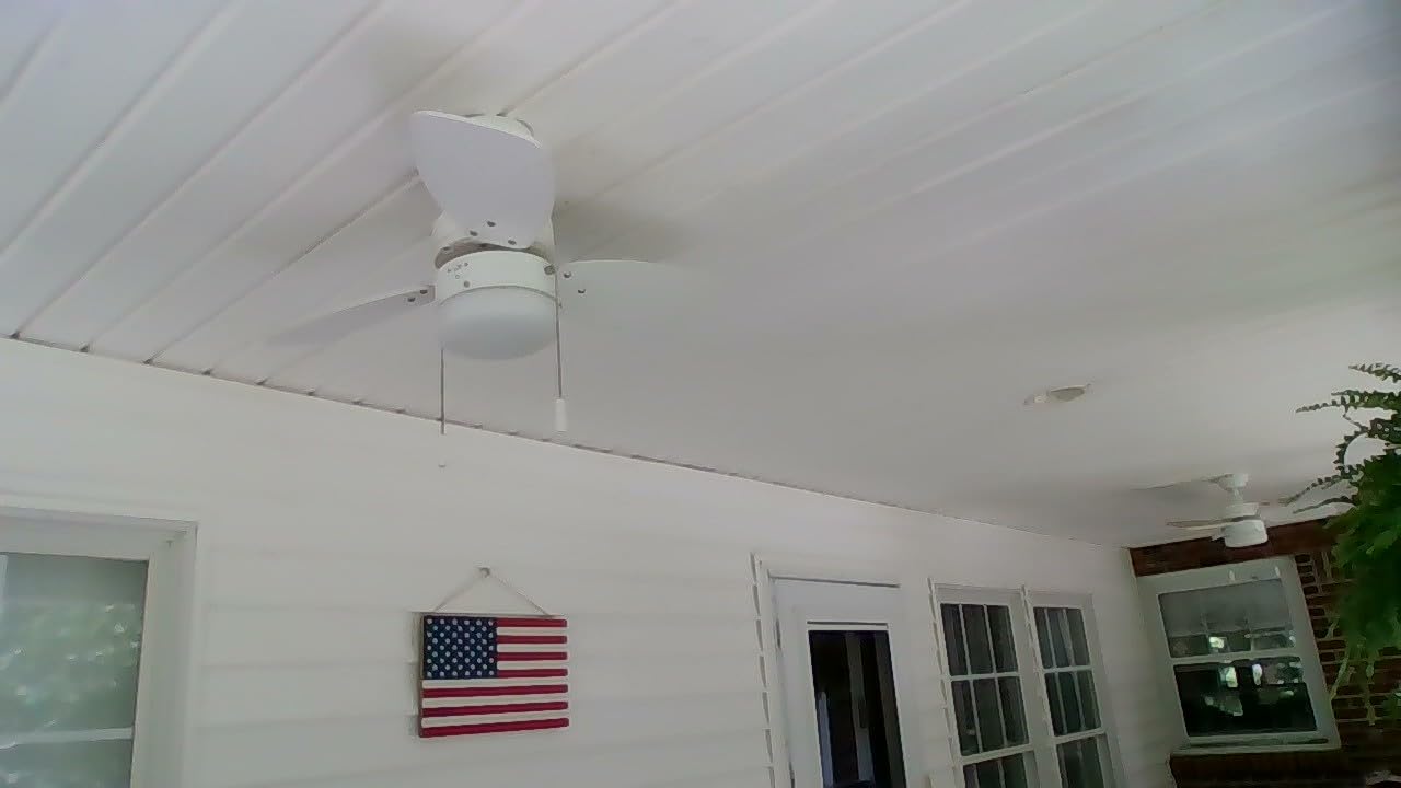 Honeywell Ceiling Fans Ocean Breeze Modern 30 Inch Ceiling Fan with Light, Pull Chain LED Indoor Fan with 3 Blades, White and Brown Maple Blade Finish Options, White customer photo 1