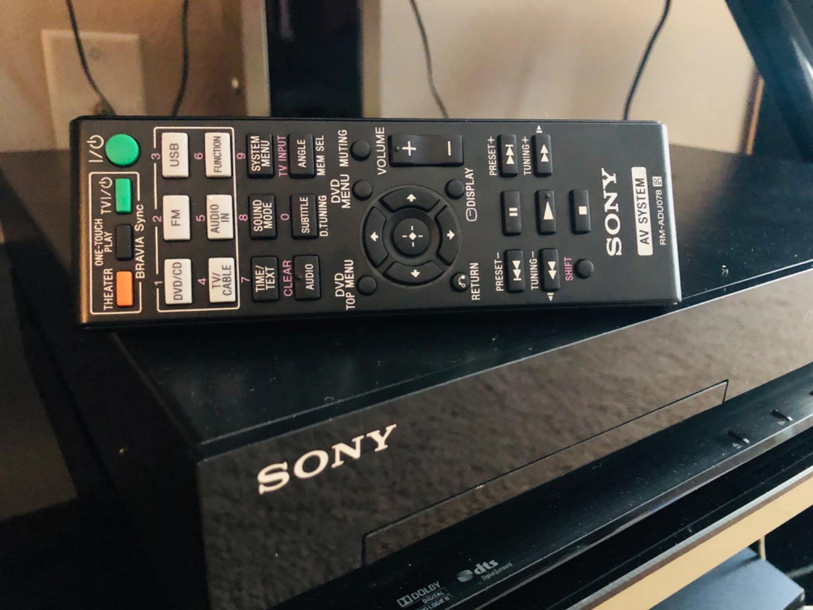 RM-ADU078 RMADU078 Replace Remote Control fit for Sony DVD Home Theater AV customer photo 2